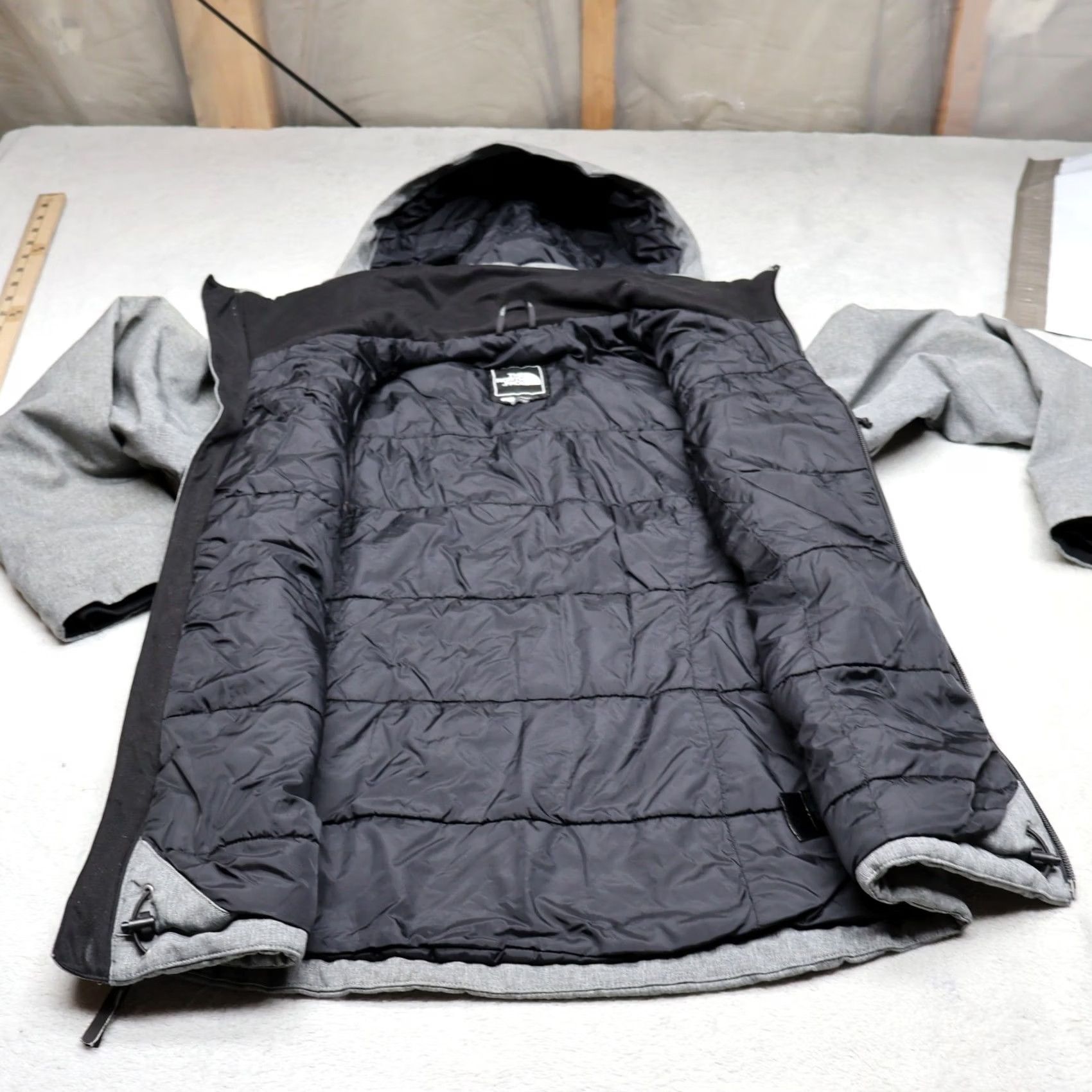The North Face The North Face Women Small Gray Apex Elevation Insulated Hooded Windwall Jacket Hike Size S / US 4 / IT 40 - 5 Thumbnail