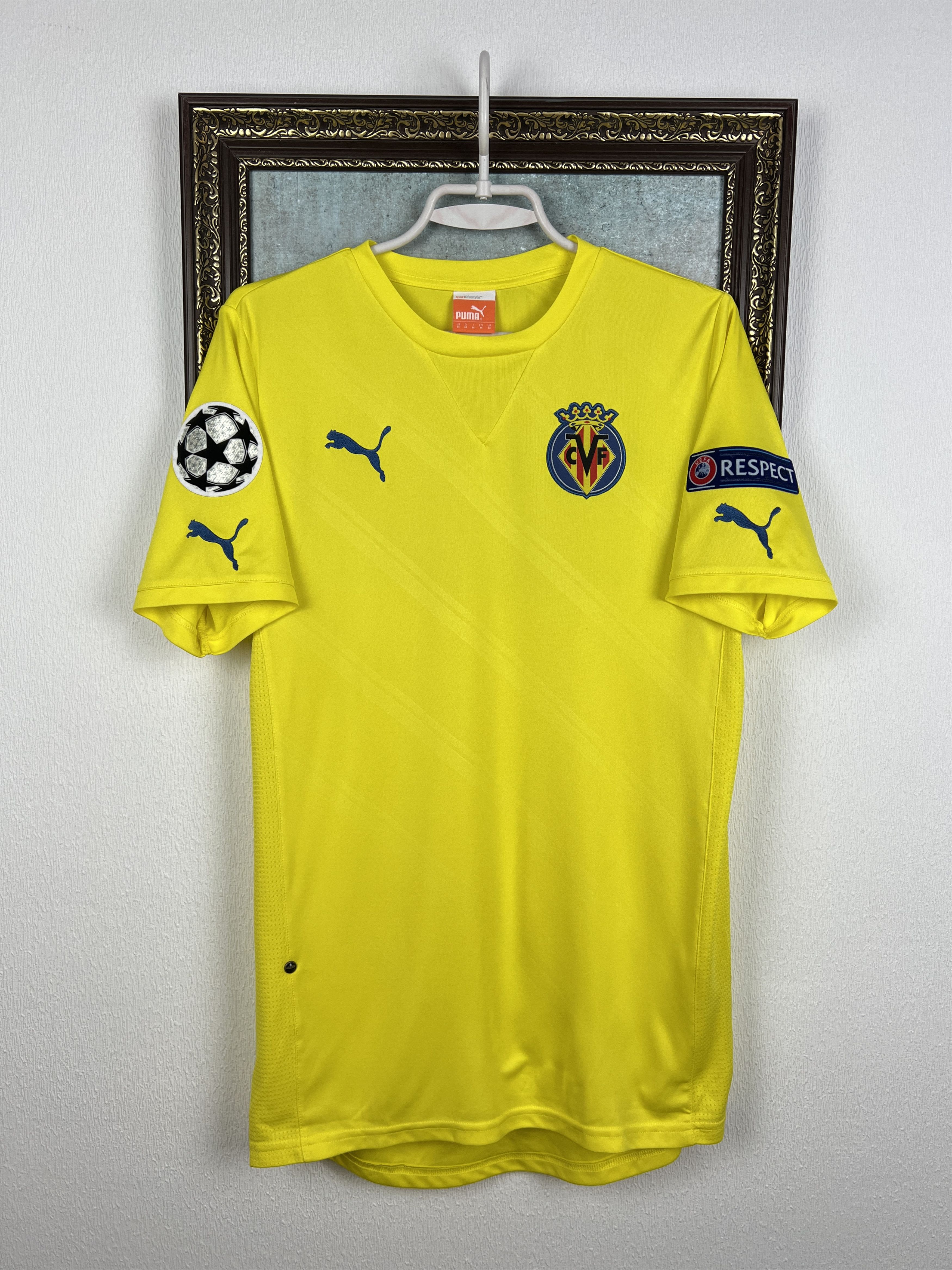 Puma Villarreal Home football shirt 2010 Soccer Jersey Trikot Size US M / EU 48-50 / 2 - 1 Thumbnail