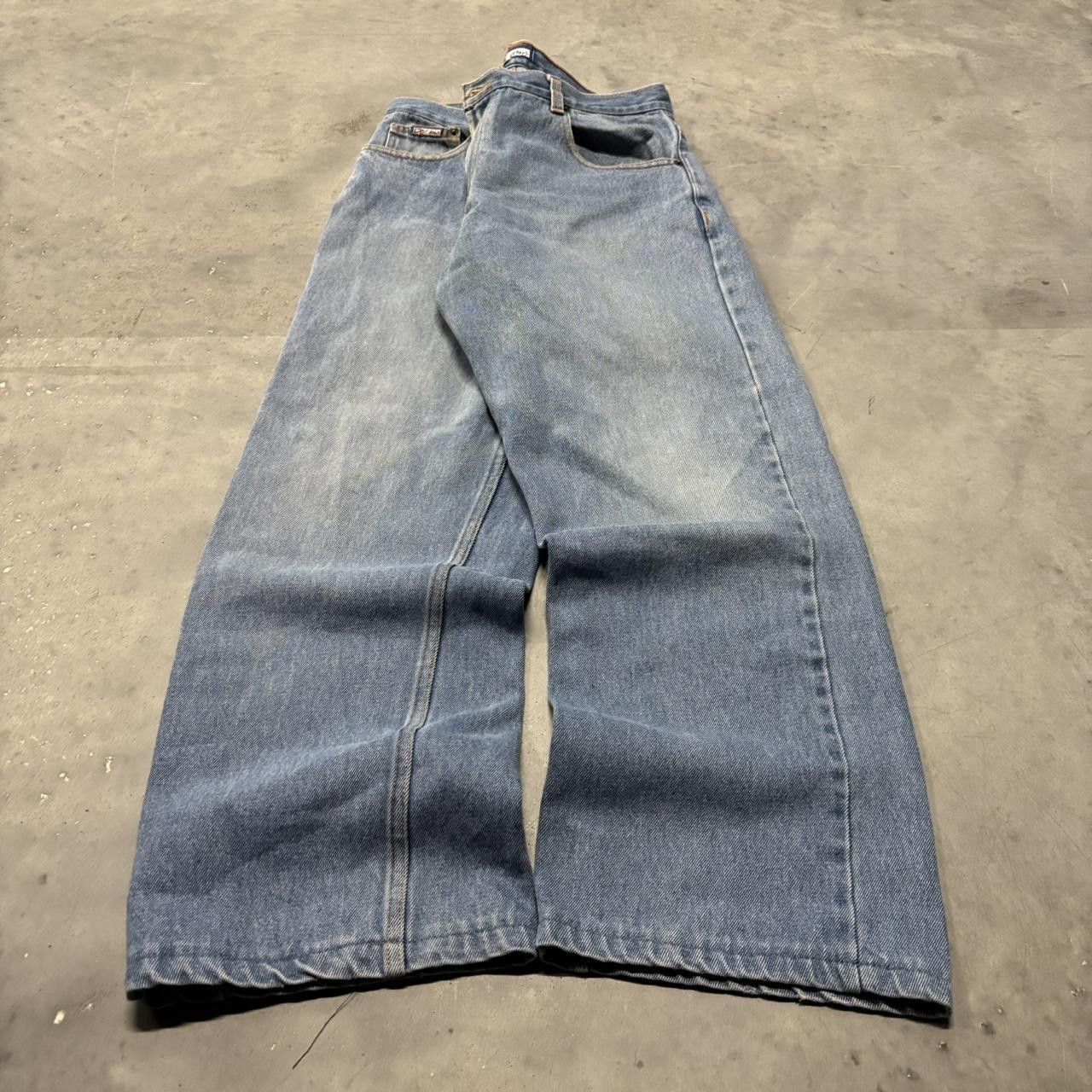 Japanese Brand × Vintage Crazy Vintage Y2K/2000s Light Wash Essential Denim Jeans! Size US 34 / EU 50 - 3 Thumbnail