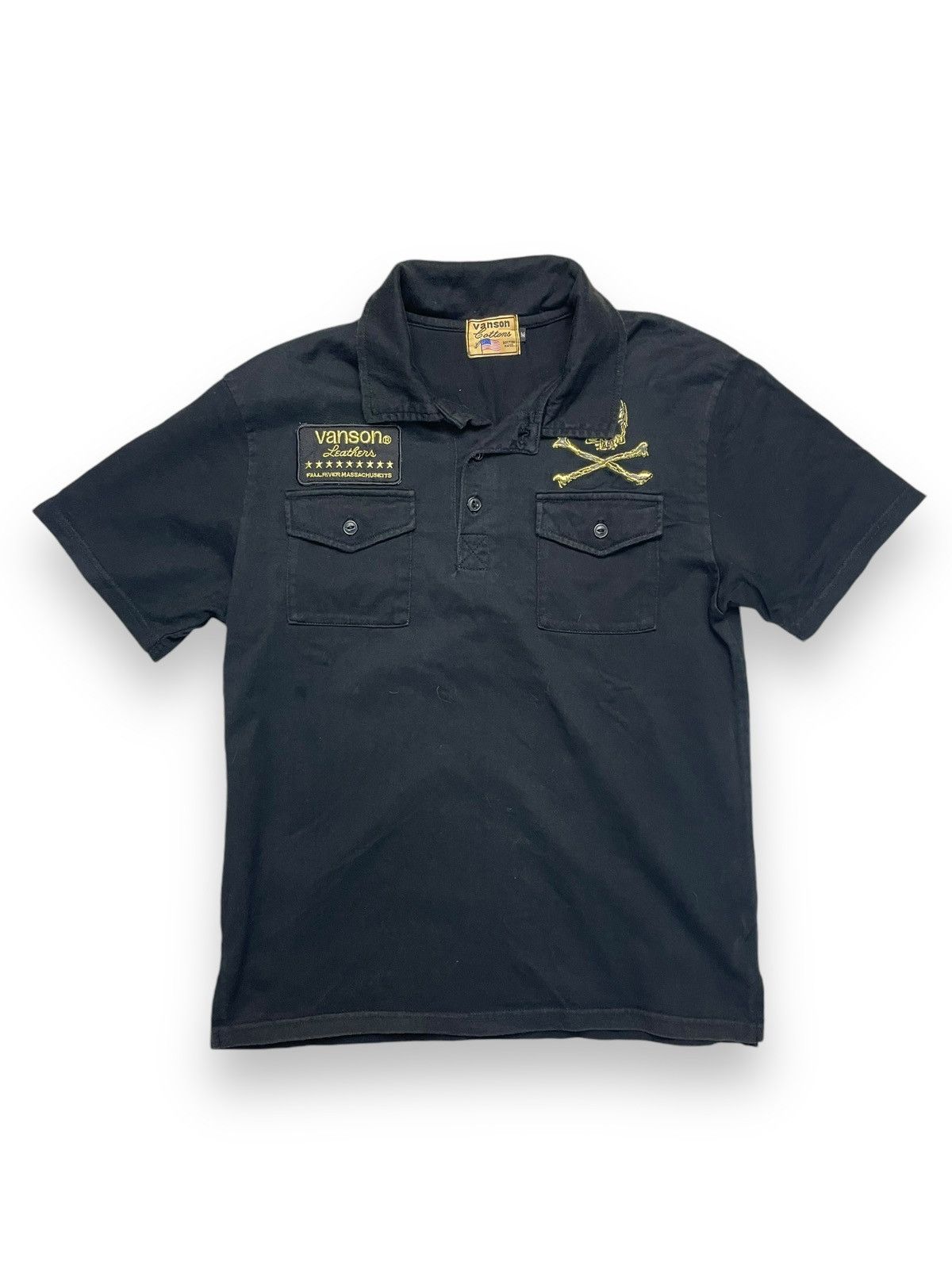 If Six Was Nine × Vanson Leathers Vanson Leather Polo Shirt Size US M / EU 48-50 / 2 - 1 Thumbnail