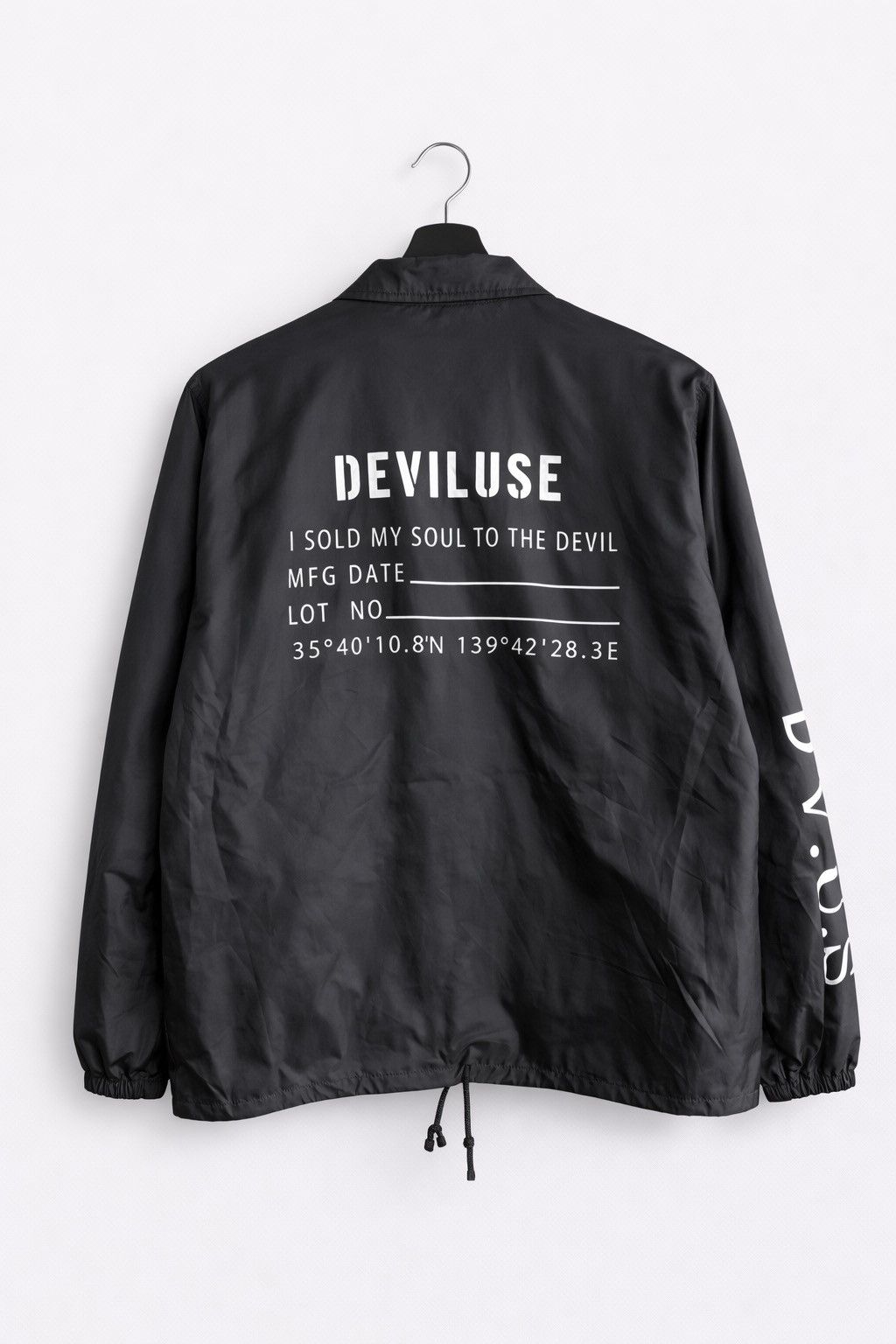 Japanese Brand Deviluse Est.1999 Black Coach “I Sold My Soul to the Devil” Size US L / EU 52-54 / 3 - 2 Thumbnail