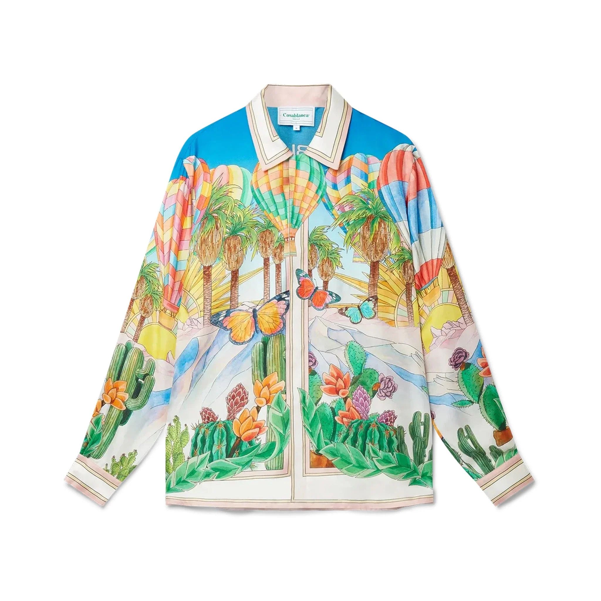 Casablanca o1mle0326 Long Sleeve Cuban Collar Shirt in Multicolor Size US M / EU 48-50 / 2 - 1 Thumbnail