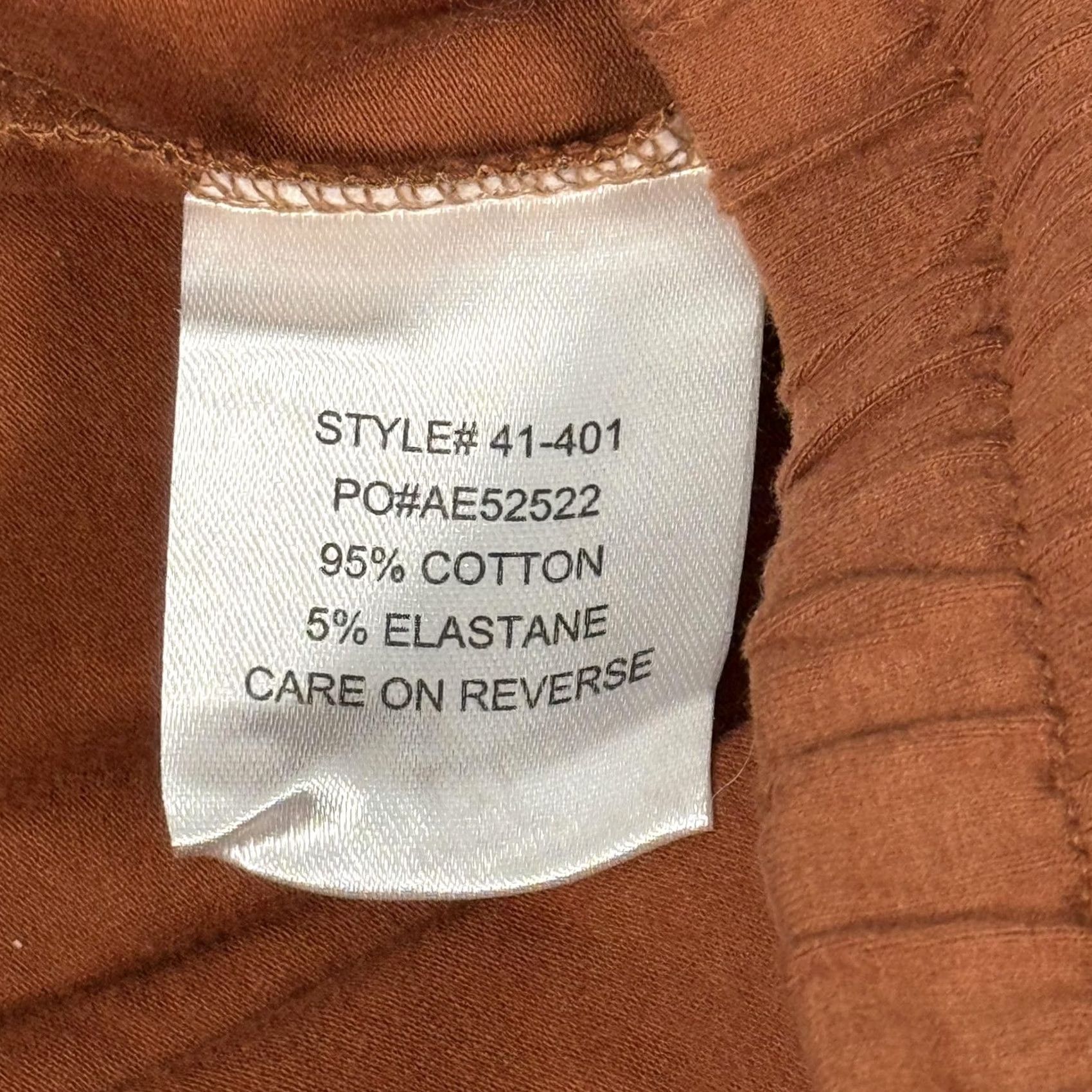 Vintage Splendid Iris Womens Pants Jogger Brown Small Elastic Waist Pockets Zip Moto Tapered Leg Athleisure Plain Solid Shirt/Bottoms Not Applicable Size 28" / US 6 / IT 42 - 5 Thumbnail