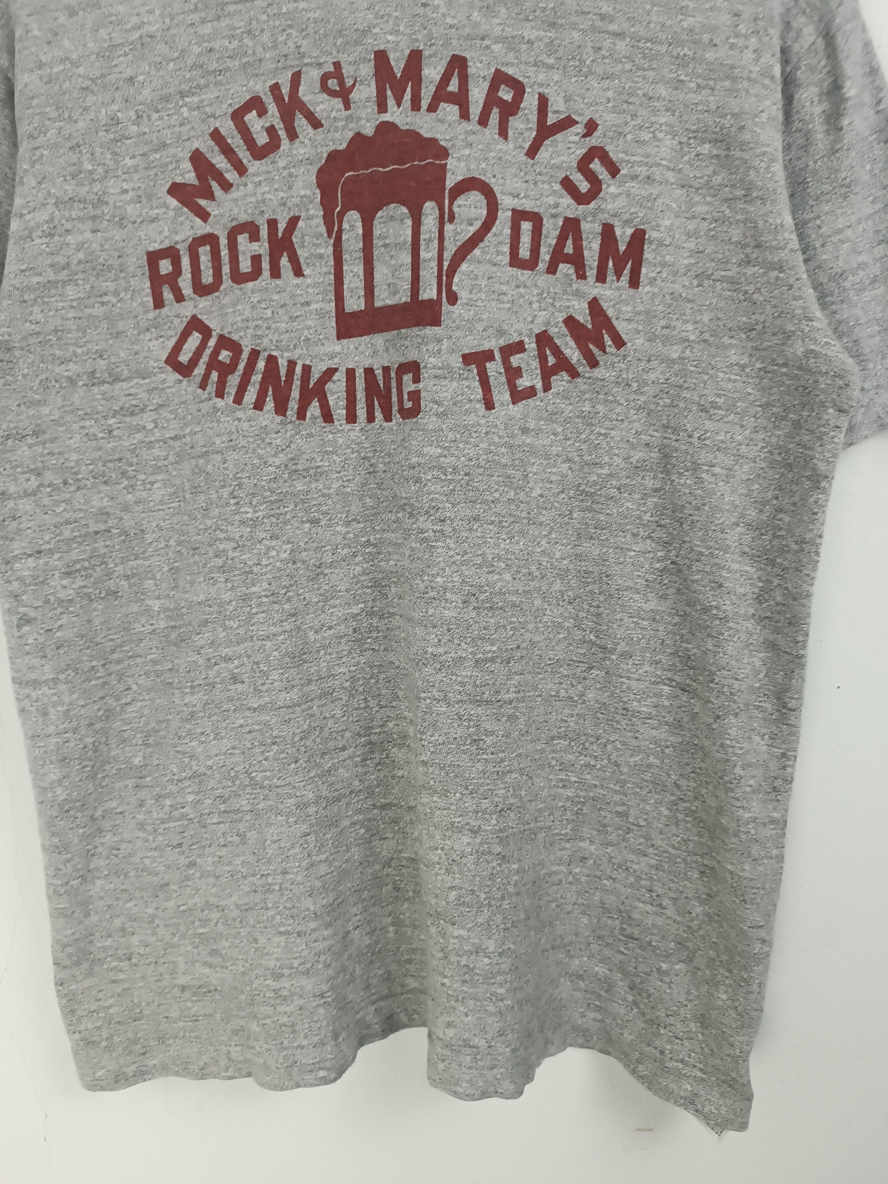 Vintage VINTAGE WAREHOUSE MICK MARY'S DRINKING TEAM RAYON TEE Size US M / EU 48-50 / 2 - 10 Thumbnail