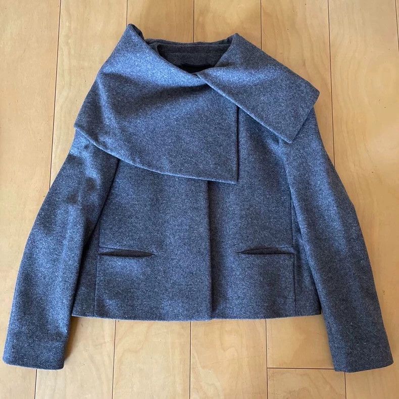 Jil Sander Jil Sander Short wool jacket coat Size 4XL / US 24-26 - 1 Thumbnail