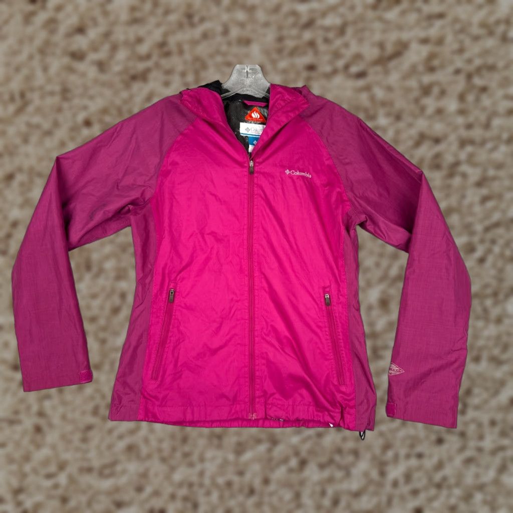 Pinko Columbia Jacket Womens Small Pink Full Zip Omni-Heat Softshell Hooded Jacket Size S / US 4 / IT 40 - 1 Thumbnail