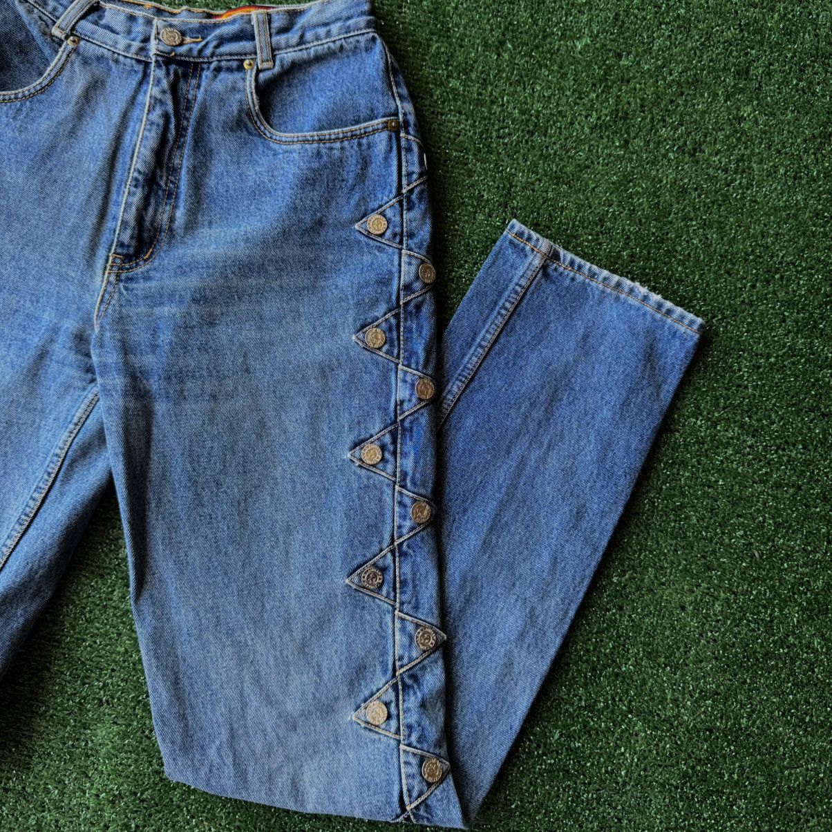 Vintage Vintage 70s Lawman Side-Button Authentic Western Jeans Size 30" / US 8 / IT 44 - 2 Thumbnail