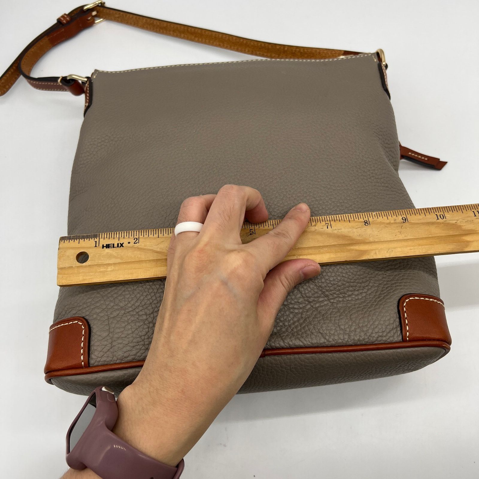 Dooney & Bourke Dooney & Bourke Pebble Leather Purse Smoke Color Size ONE SIZE - 11 Thumbnail
