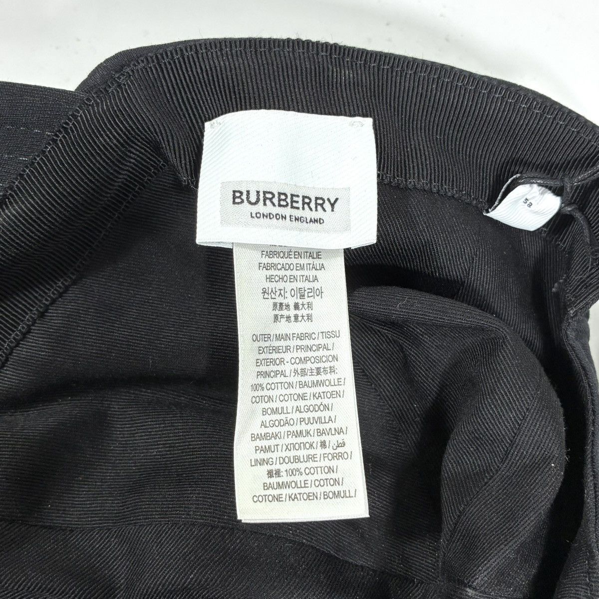Burberry Burberry Oak Leaf Crest Cotton Baseball Cap Black Medium 58 Size ONE SIZE - 11 Thumbnail