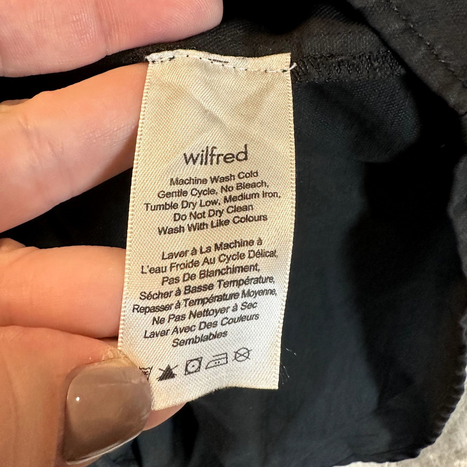 Aritzia Wilfred Aritzia Linen Utility Shirt Dress Black L Size L / US 10 / IT 46 - 8 Thumbnail