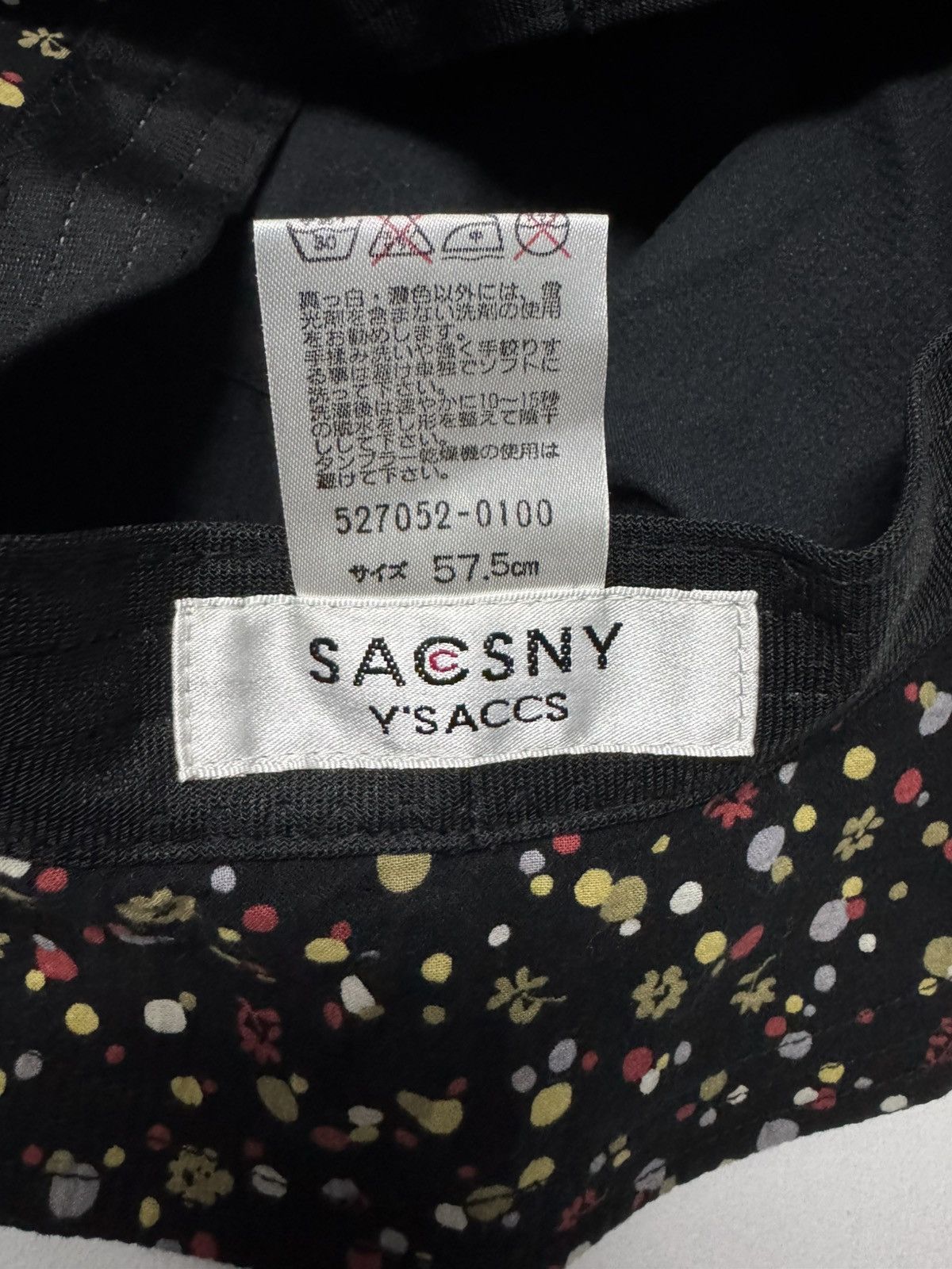 Yohji Yamamoto Y’SACCS By Yohji Yamamoto Polkadot Inner Bucket Hat Size ONE SIZE - 5 Thumbnail