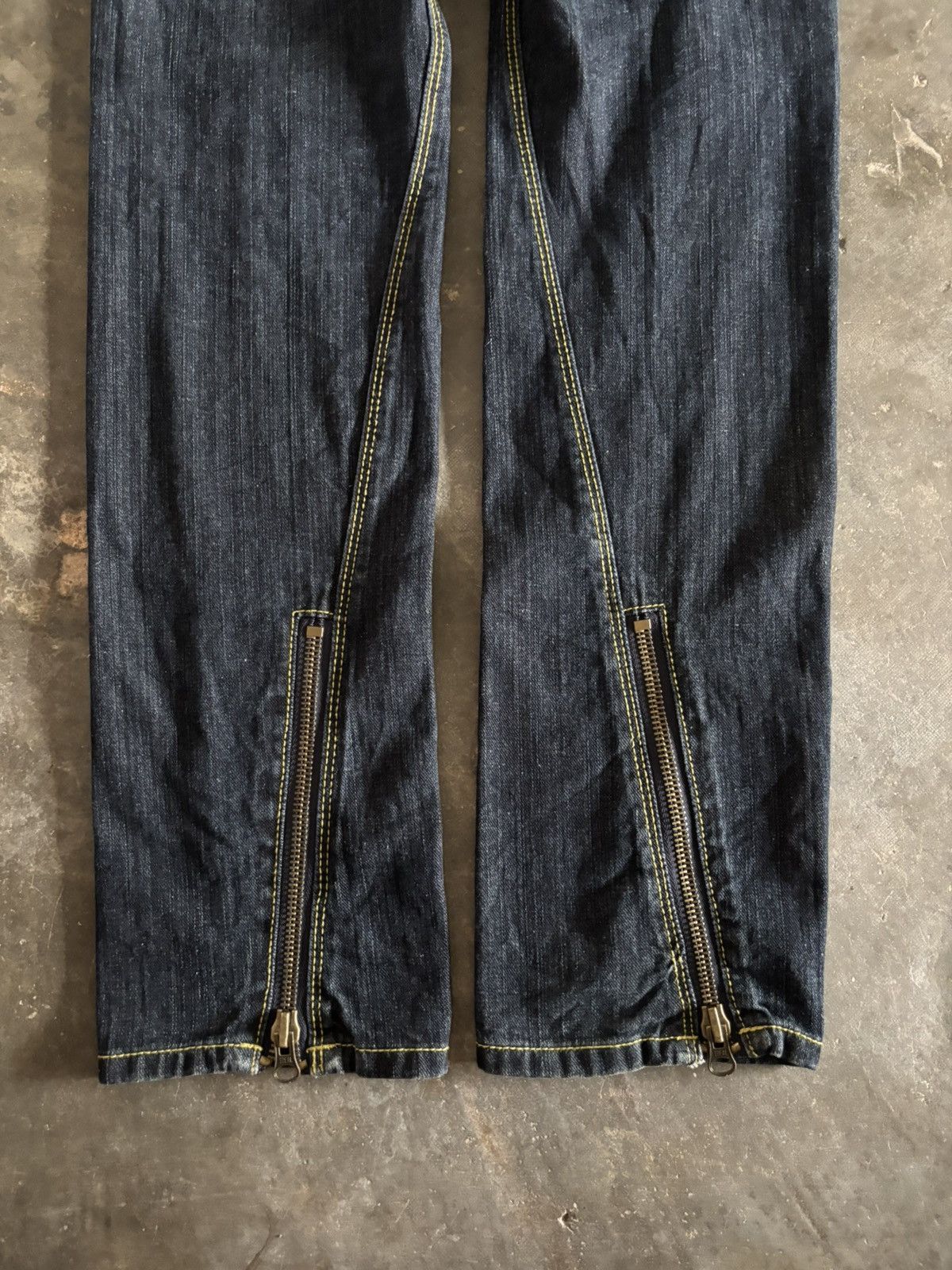 If Six Was Nine y2k zipper leg custom culture japanese jeans Size US 30 / EU 46 - 18 Thumbnail