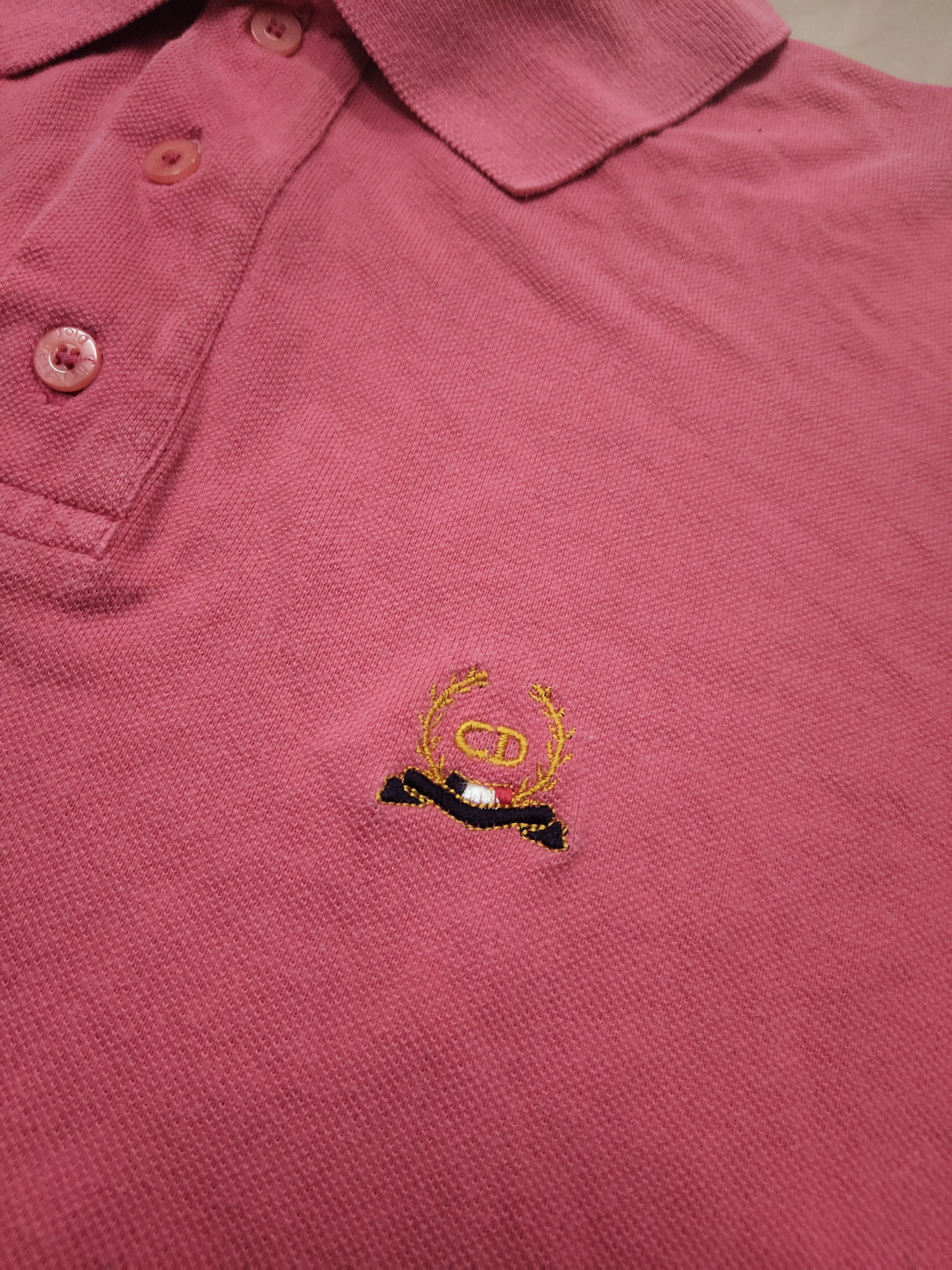 Christian Dior Monsieur Christian Dior Monsieur made in italy Dusty pink polo shirt Size US L / EU 52-54 / 3 - 5 Thumbnail