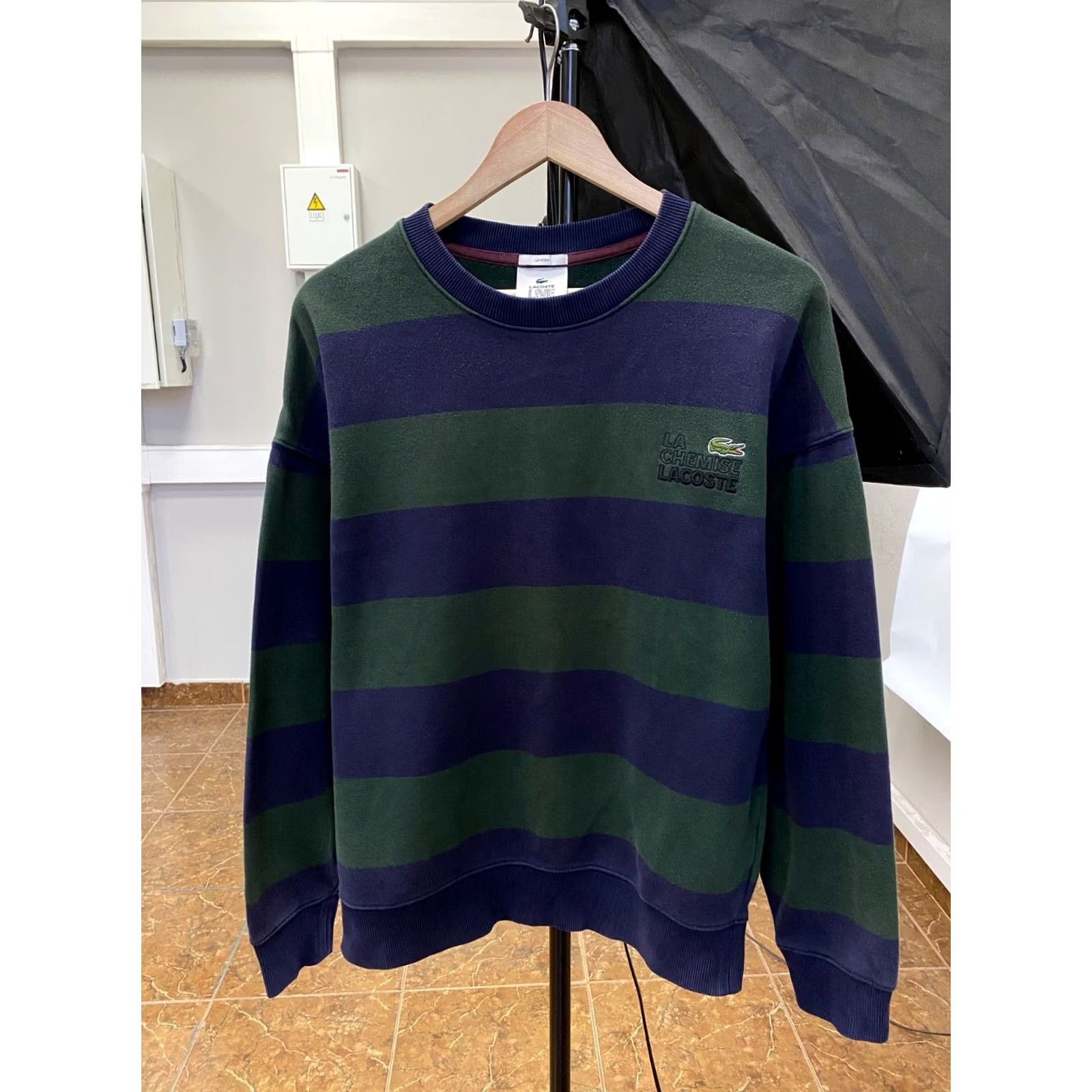 Lacoste Lacoste Live Sweatshirt College Style Rare Retro Hype Y2K Multicolor Green/Dark Blue M/L Unisex Mens Sweatshirt Size US L / EU 52-54 / 3 - 2 Thumbnail