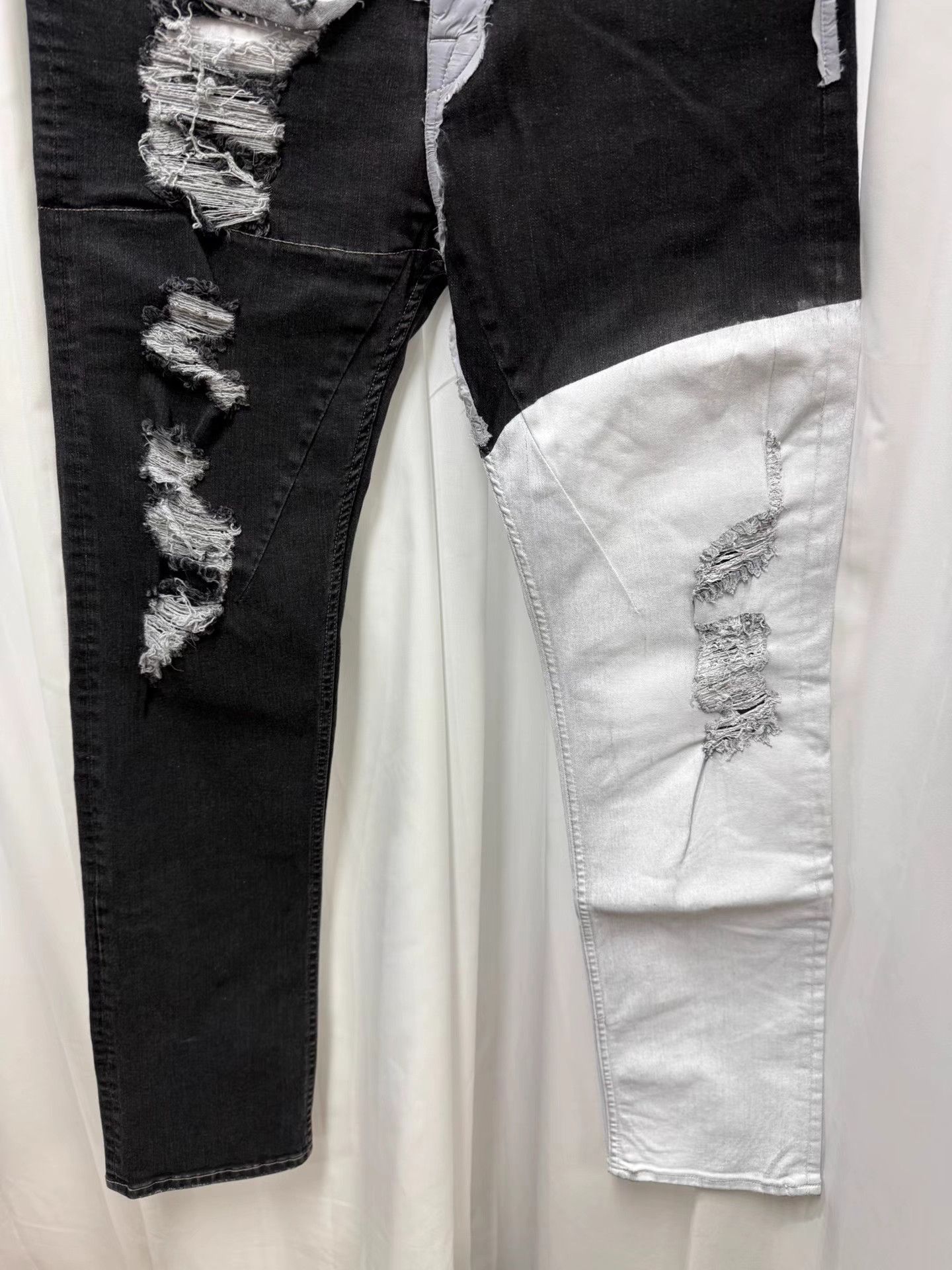 Rick Owens Rick Owens Patchwork Waxed Jeans K20 Size US 32 / EU 48 - 3 Thumbnail