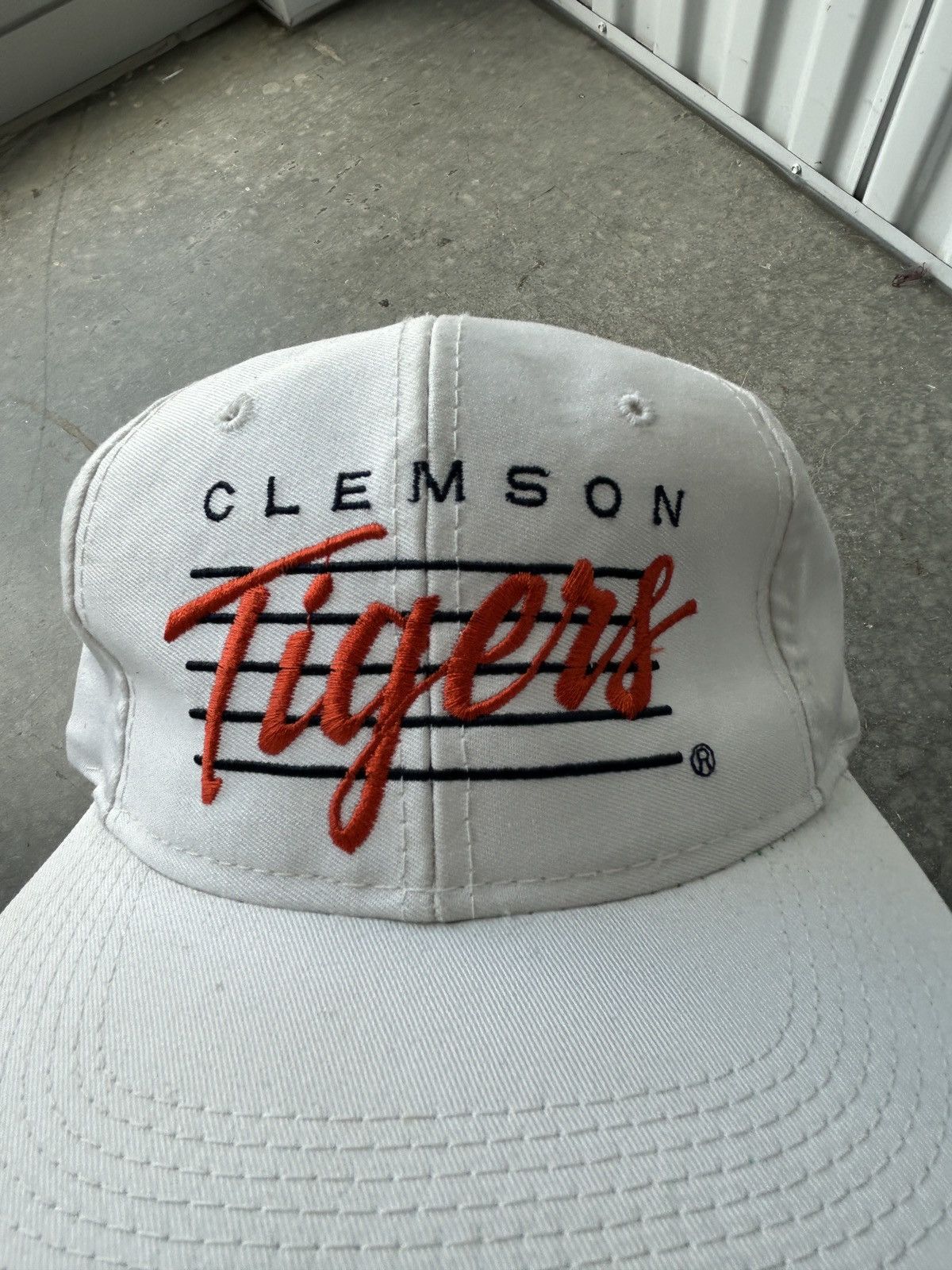 Vintage Vintage 90s Clemson Tigers SnapBack Hat Youngan Size ONE SIZE - 2 Thumbnail