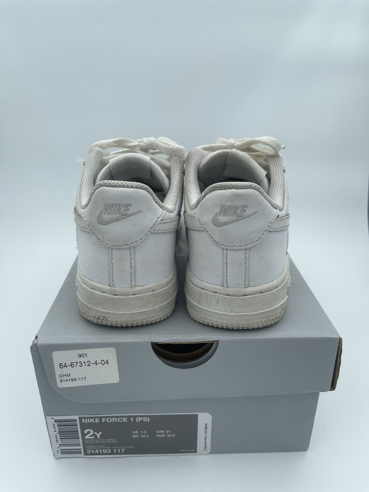 Vintage Nike Air Force 1 Little Kids Shoes 2Y Size US 5 / EU 37 - 2 Thumbnail