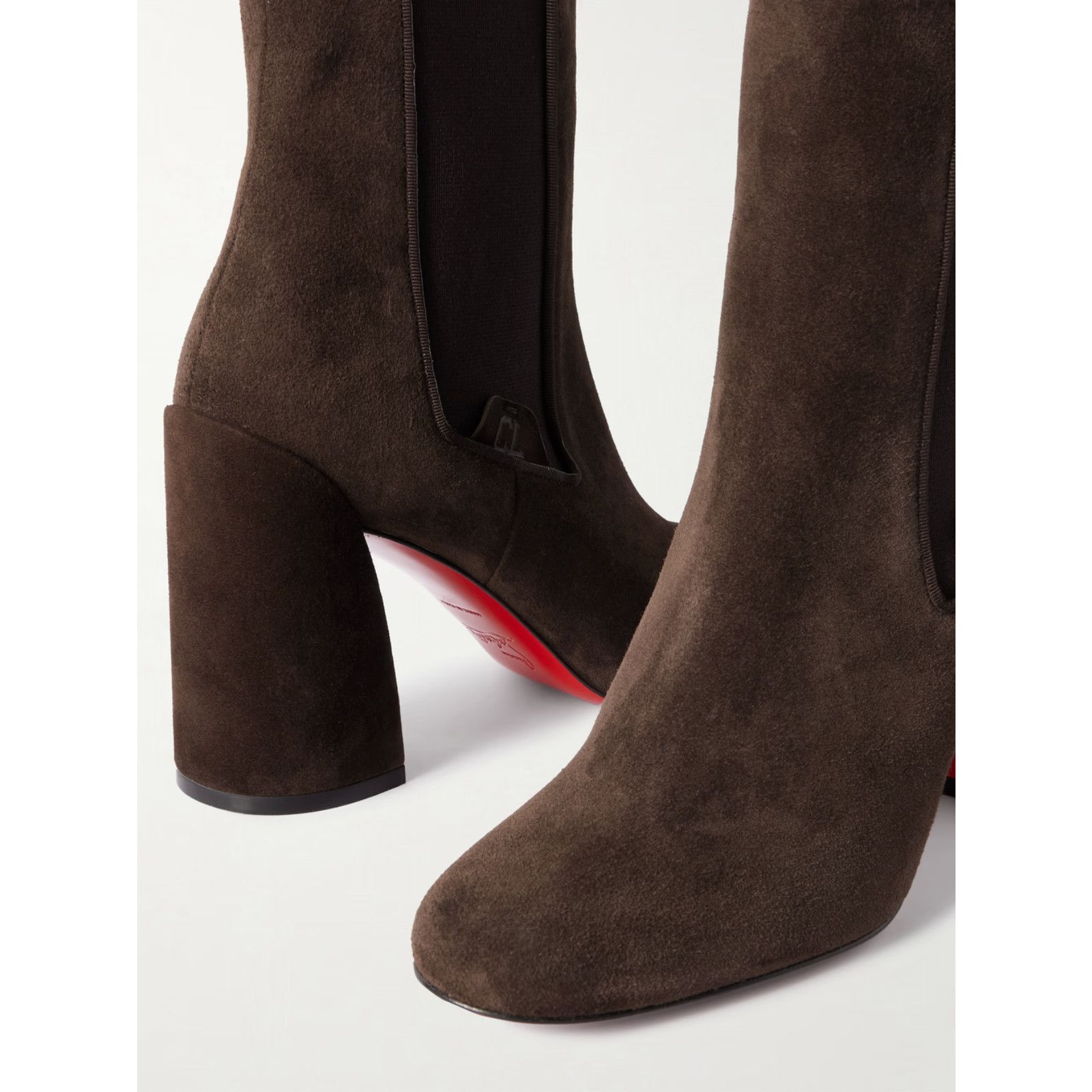 Christian Louboutin Christian Louboutin Turelastic 85 Cosme Brown Block Heel Size US 10.5 / IT 40.5 - 9 Thumbnail