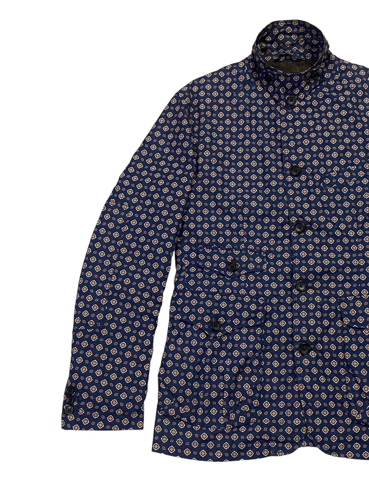 Engineered Garments Engineered Garments Navy Floral Multi-Pocket Jacket/Blazer Size S / US 4 / IT 40 - 13 Thumbnail