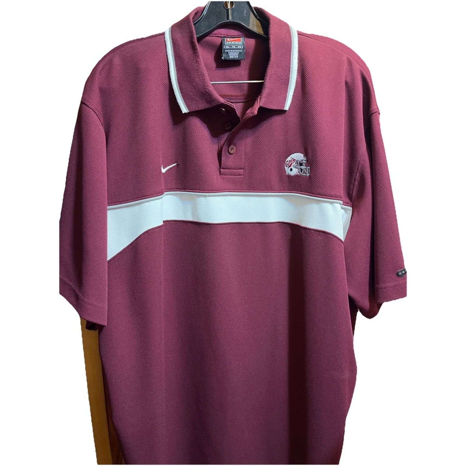 Nike Nike Team Montana Grizzlies NCAA Polo Shirt Men’s XL Maroon Size US XL / EU 56 / 4 - 1 Thumbnail