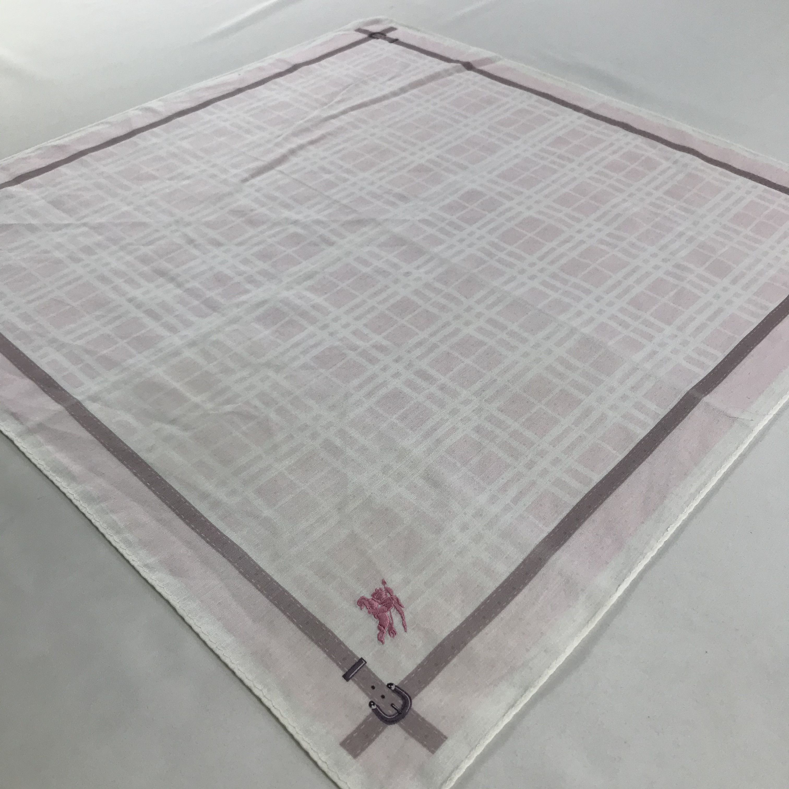 Burberry × Vintage Burberry Bandana / Handkerchief / Neckerchief - S1708 Size ONE SIZE - 2 Thumbnail