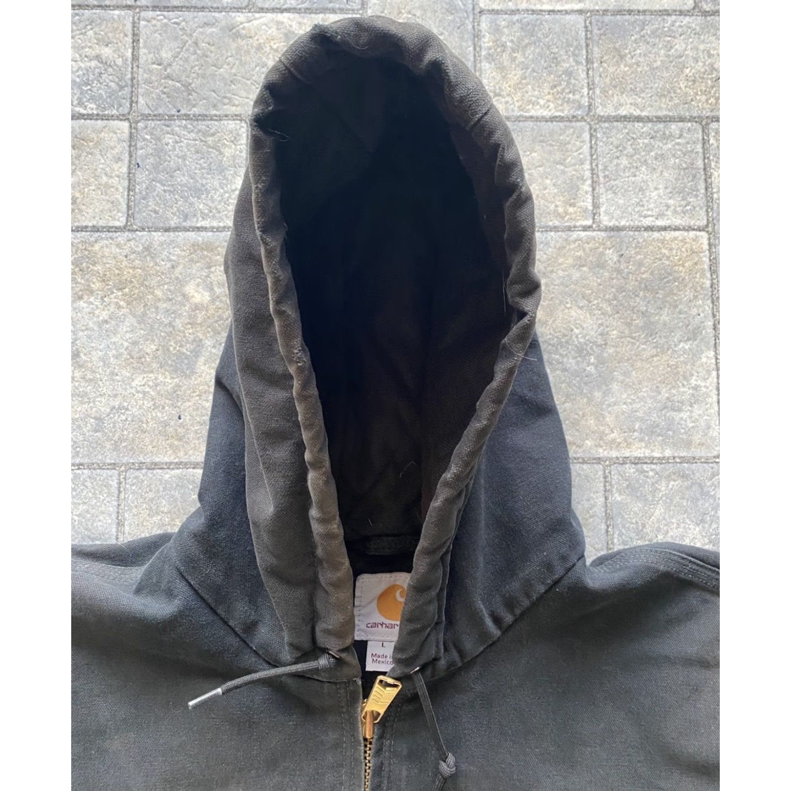 Carhartt Carhartt Jacket Hooded Work MENS Large L Black Embroidered 103940BLK Long Description: Preowned Wear Size US L / EU 52-54 / 3 - 5 Thumbnail