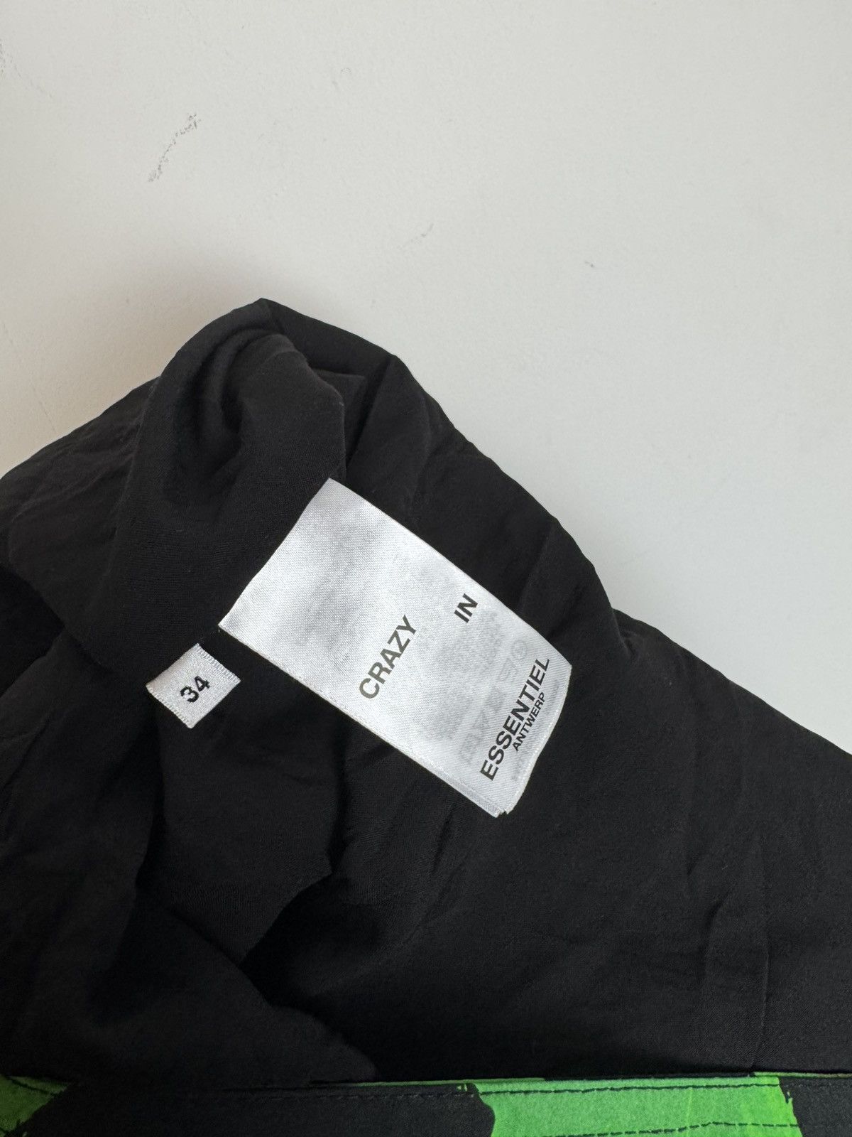 Essentiel Antwerp Essentiel Antwerp Black and green gathered mini skirt Size 34" / US 12 / IT 48 - 4 Thumbnail