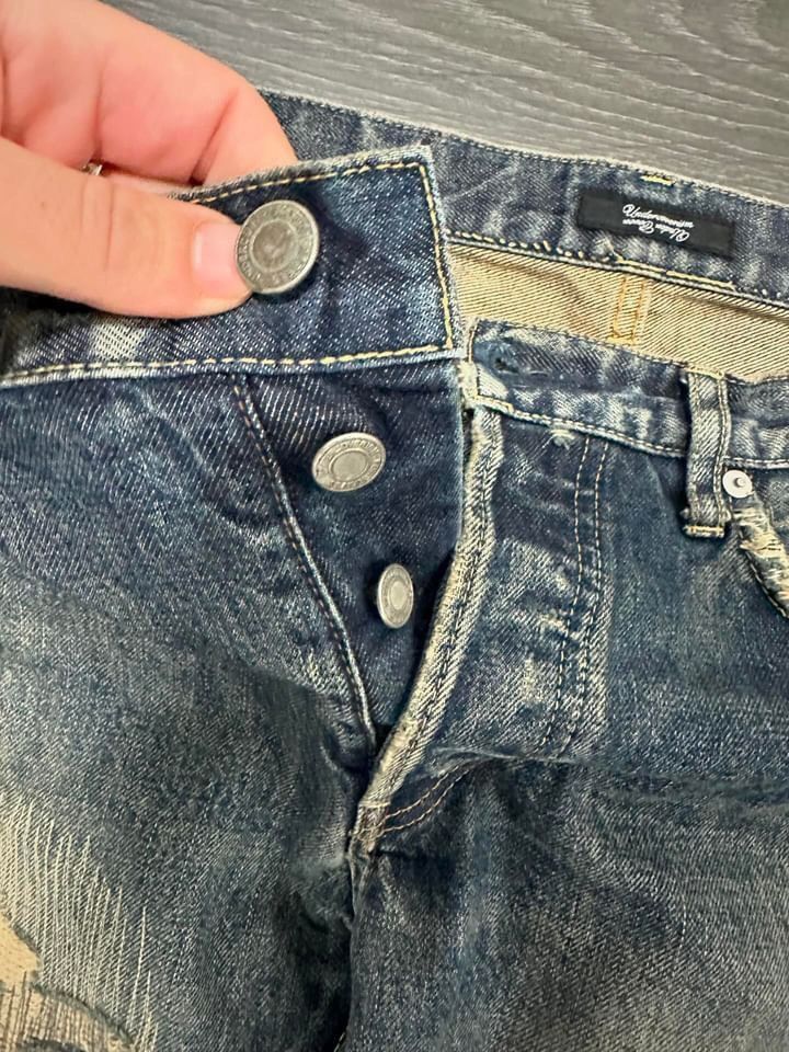 Undercover Undercover 68 Blue Yarn Jeans Size US 34 / EU 50 - 9 Thumbnail