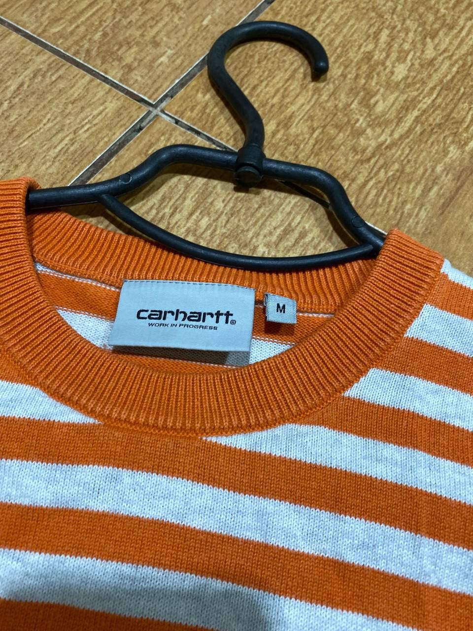 Carhartt striped Long Sleeve Carhartt logo Vintage Y2K streetwear Size US M / EU 48-50 / 2 - 2 Thumbnail