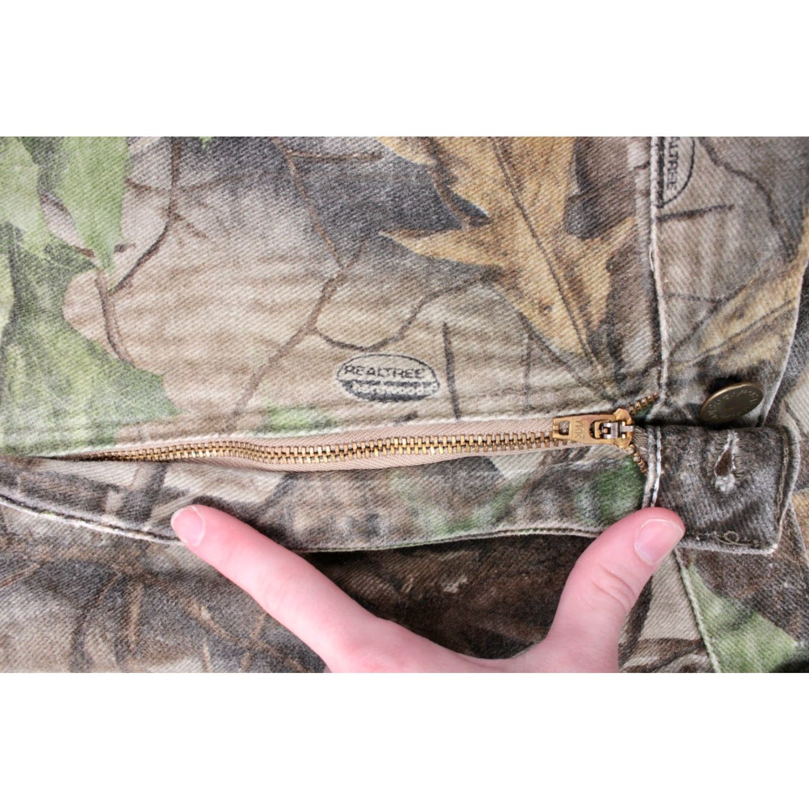 Vintage Men's VTG 90s Wrangler Woods Realtree Camo Pattern Pants Sz 42x28 1990s Jeans Size US 42 / EU 58 - 8 Thumbnail