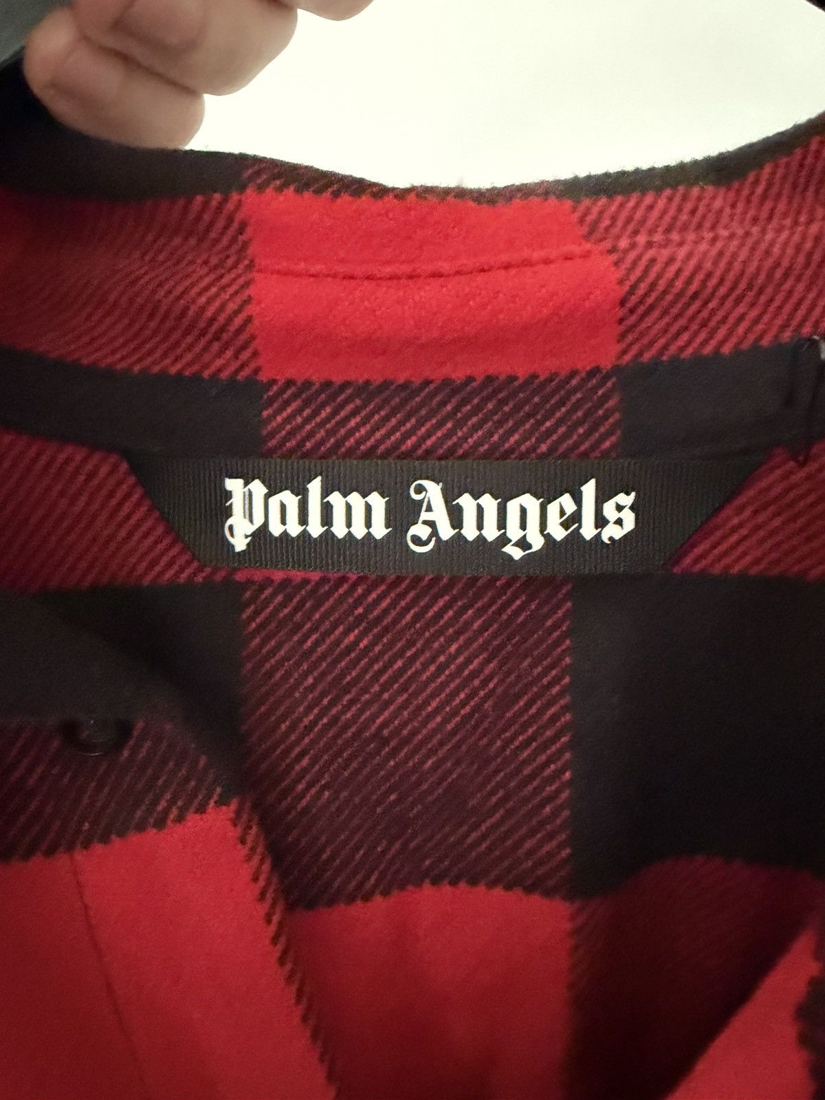 Palm Angels Palm Angels Classic Logo Overshirt Red/Black Size US S / EU 44-46 / 1 - 3 Thumbnail
