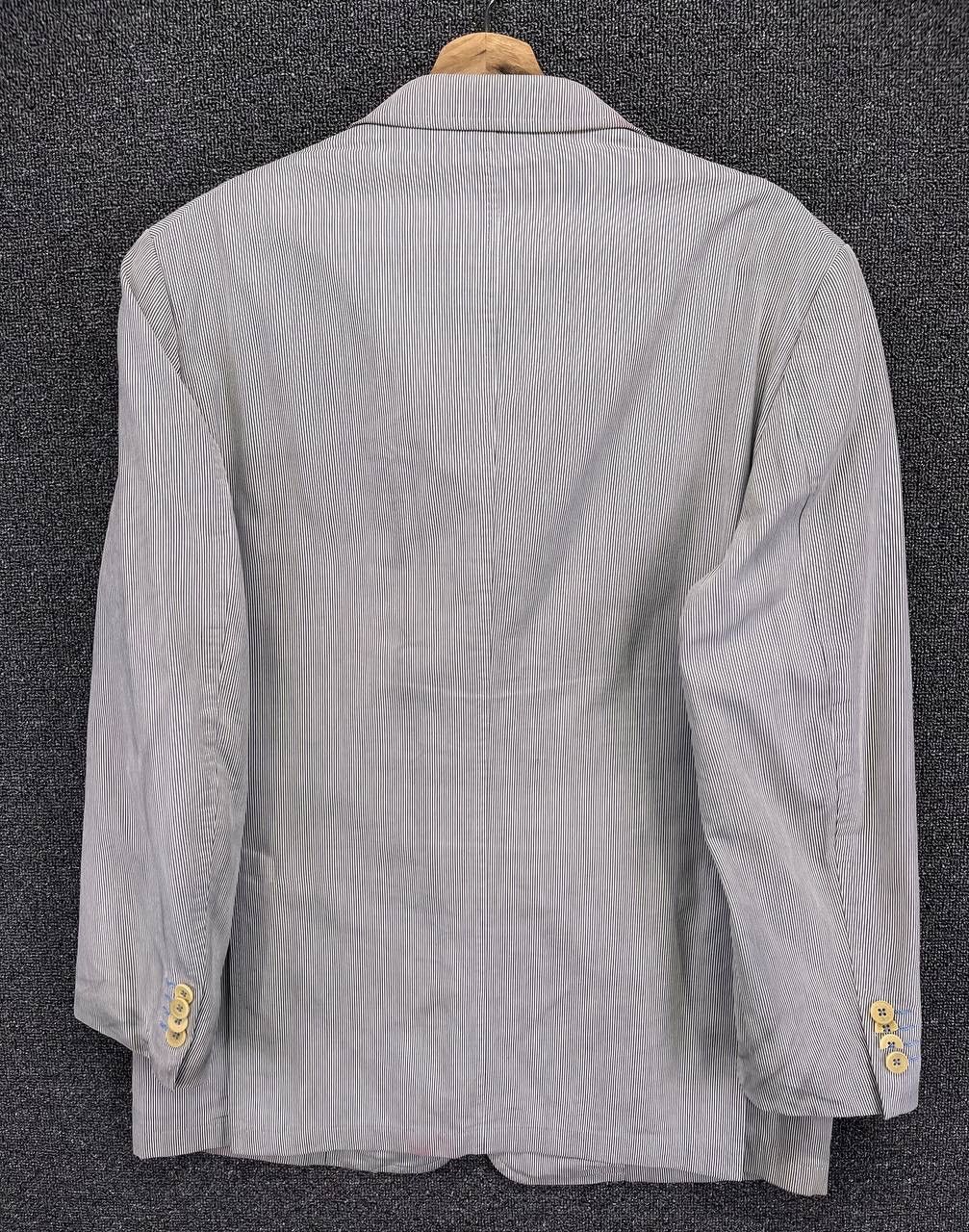 Burberry Vintage 90s Burberry Black Label Hickory Striped Coat Jacket Size US L / EU 52-54 / 3 - 12 Thumbnail