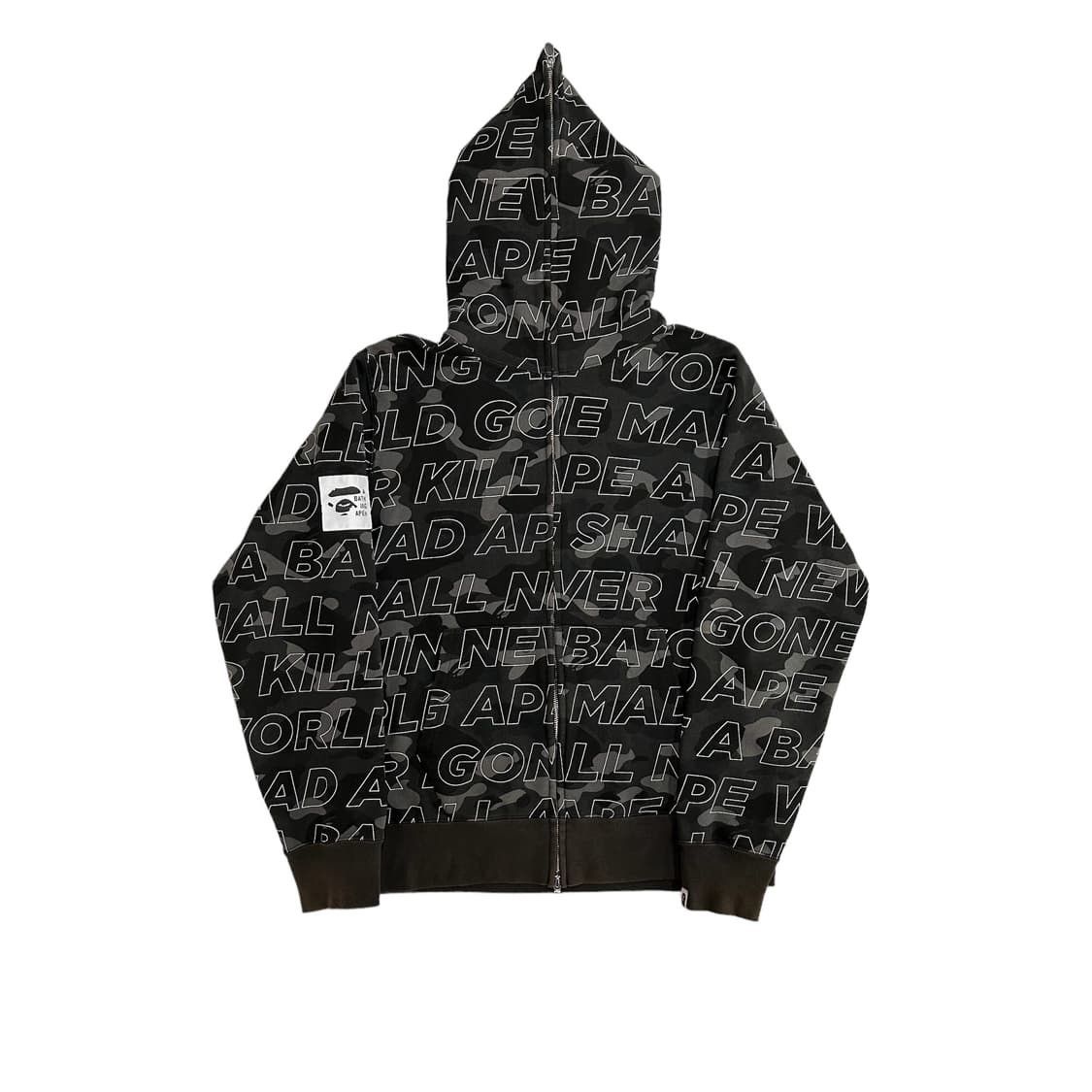 Bape Bape All Over Print Camo Full Zip Hoodie Japan Made Size US M / EU 48-50 / 2 - 1 Thumbnail