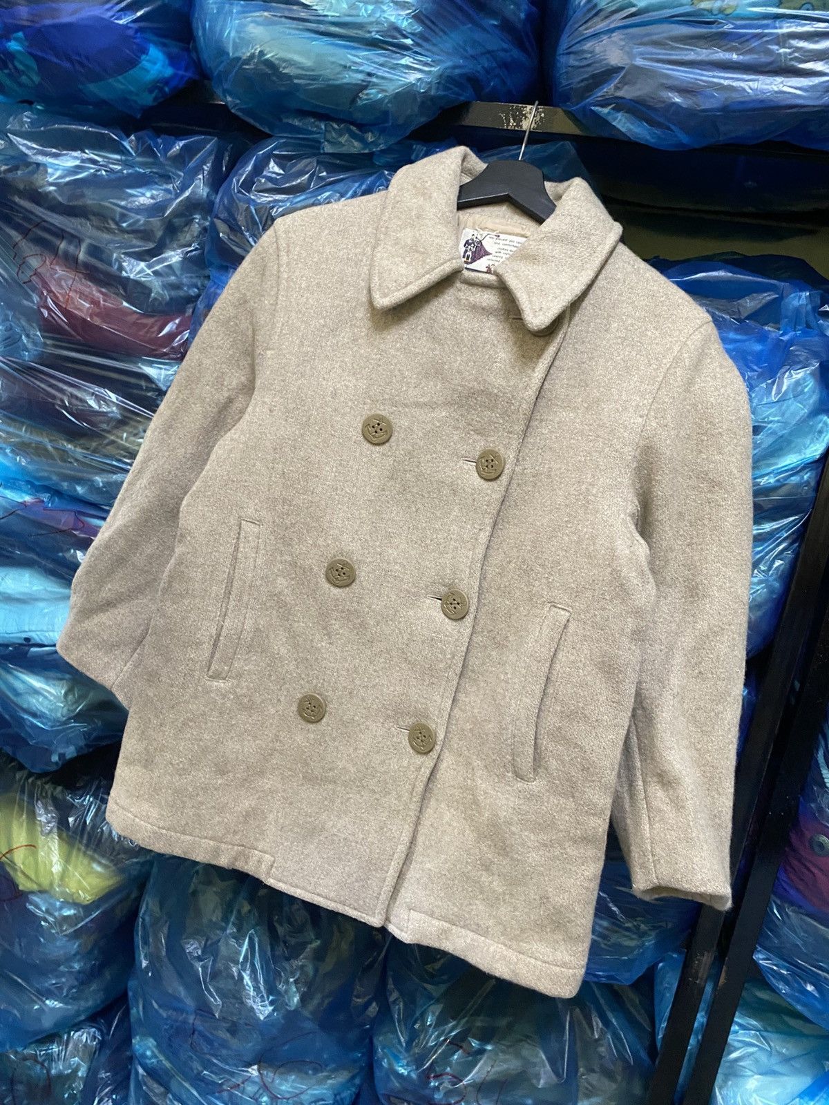 Vintage VINTAGE OXFORD TRADITIONAL PEA COAT JACKET Size US S / EU 44-46 / 1 - 4 Thumbnail