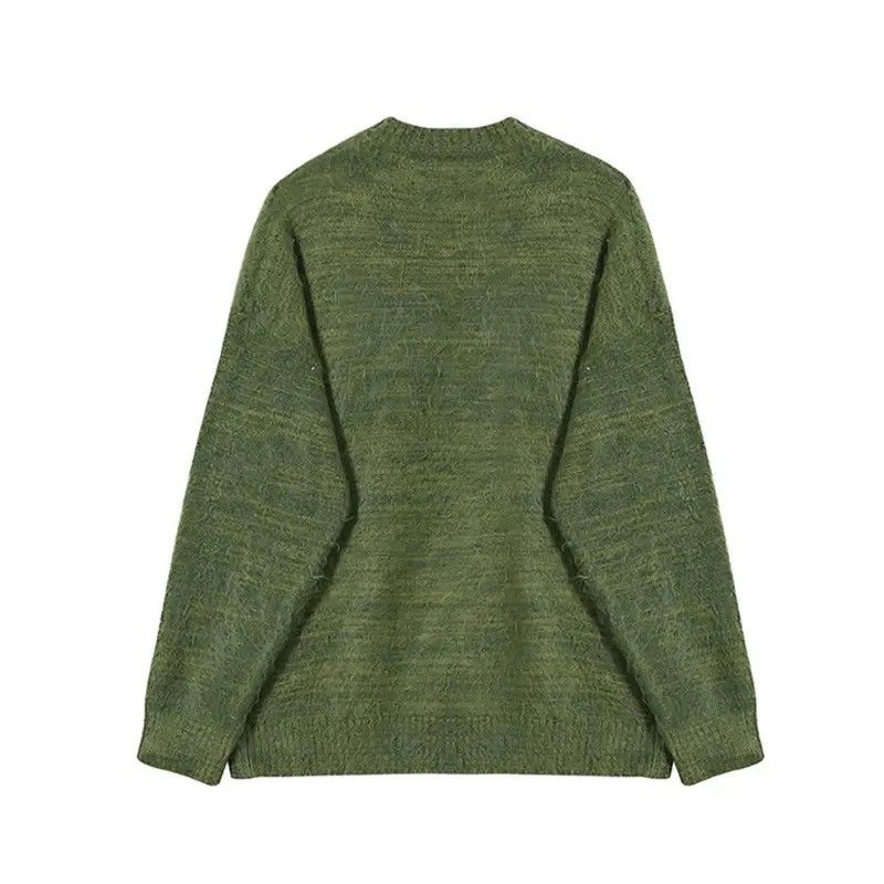 Vintage Green Mohair Knit Sweater Y2k streetwear Size US L / EU 52-54 / 3 - 5 Thumbnail