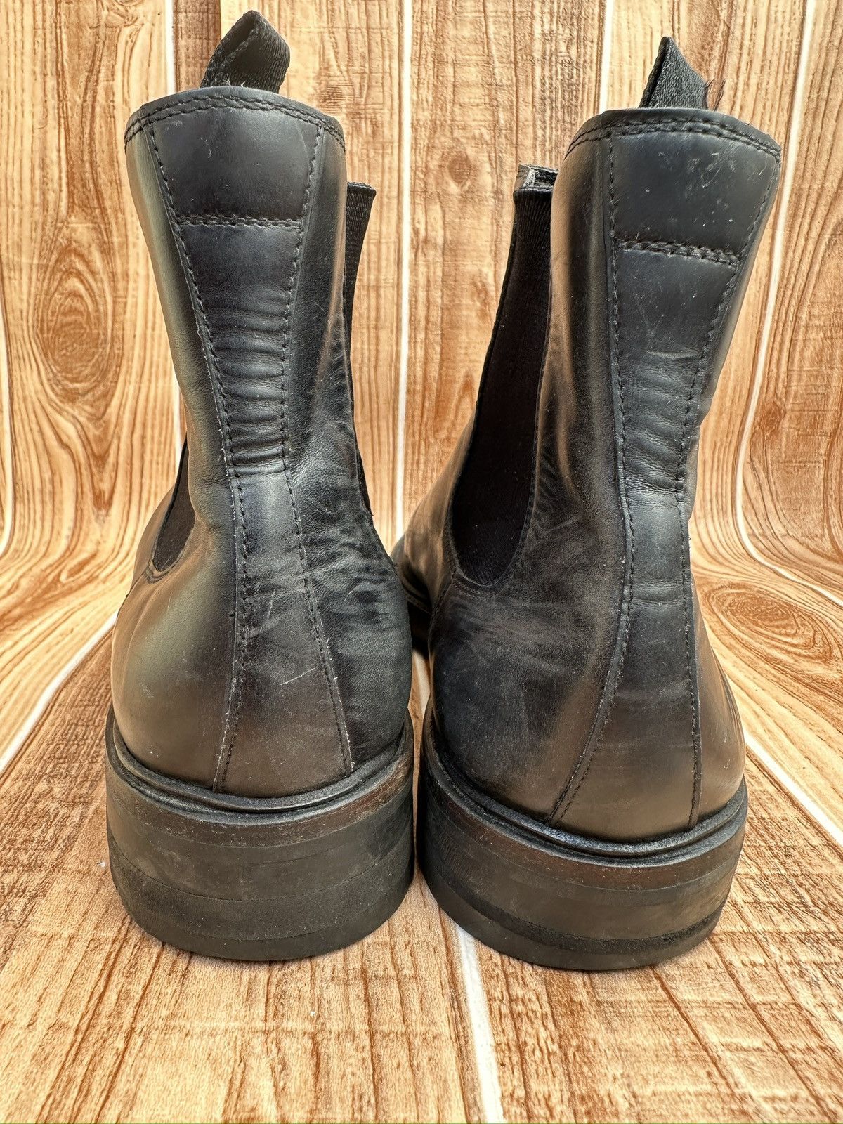 Prada Prada Black Leather Mens Vintage Chelsea Boots Size US 9 / EU 42 - 11 Thumbnail