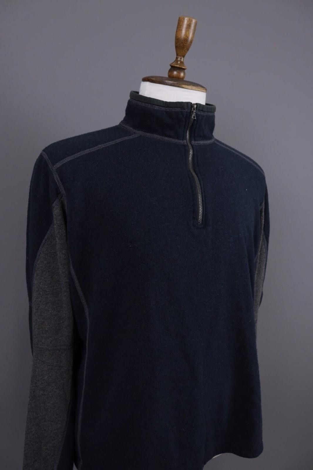 Kuhl Kuhl Vintage Blue 1/4 Zip Collorblock Fleece Jacket Size XL Size US XL / EU 56 / 4 - 6 Thumbnail
