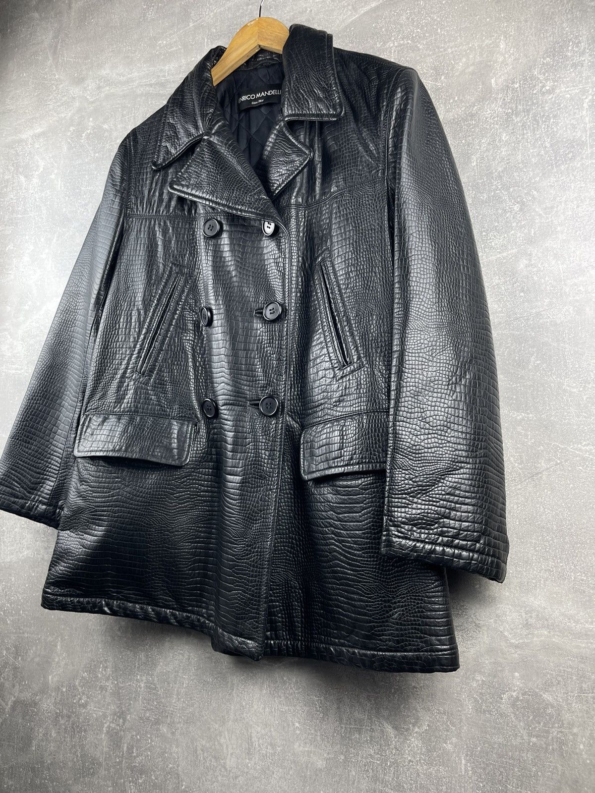 Mandelli Enrico Mandelli Real Fur Leather Doublebreatsed Jacket Coat Size US M / EU 48-50 / 2 - 4 Thumbnail
