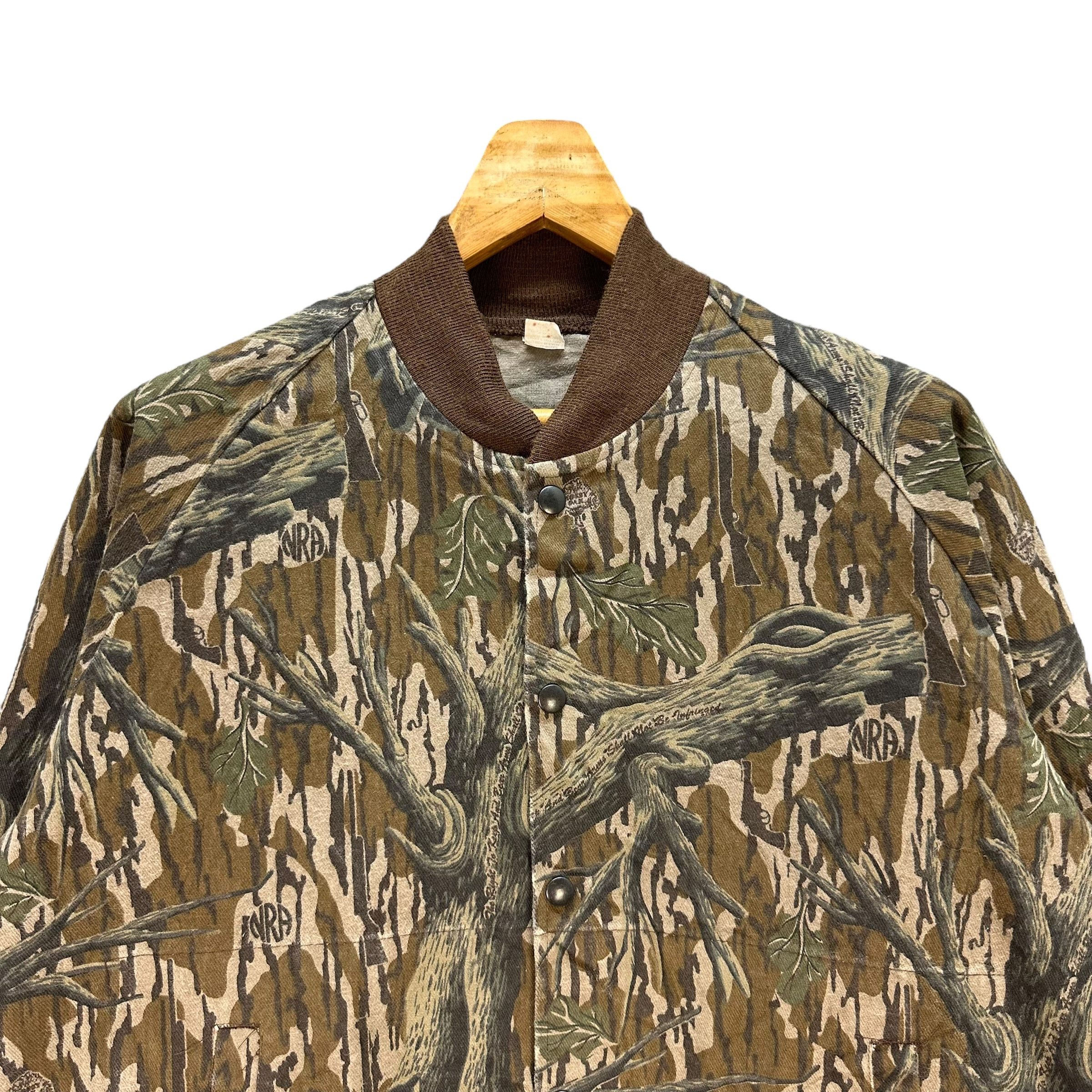 Mossy Oaks 70’s MOSSY OAK Realtree Hunting Bomber Jacket #A46-1080 Size US M / EU 48-50 / 2 - 2 Thumbnail