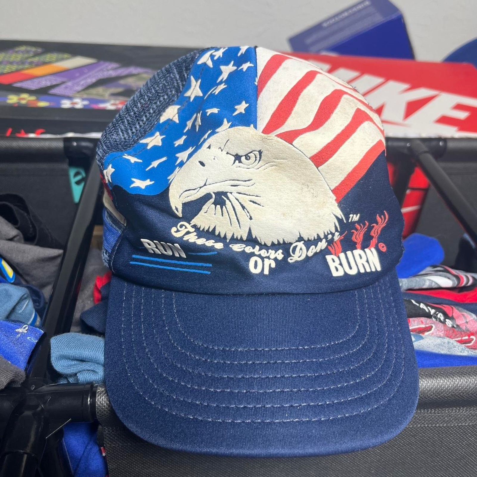 Other Vintage “These Colours Don’t Run or Burn” Hat Size ONE SIZE - 1 Thumbnail