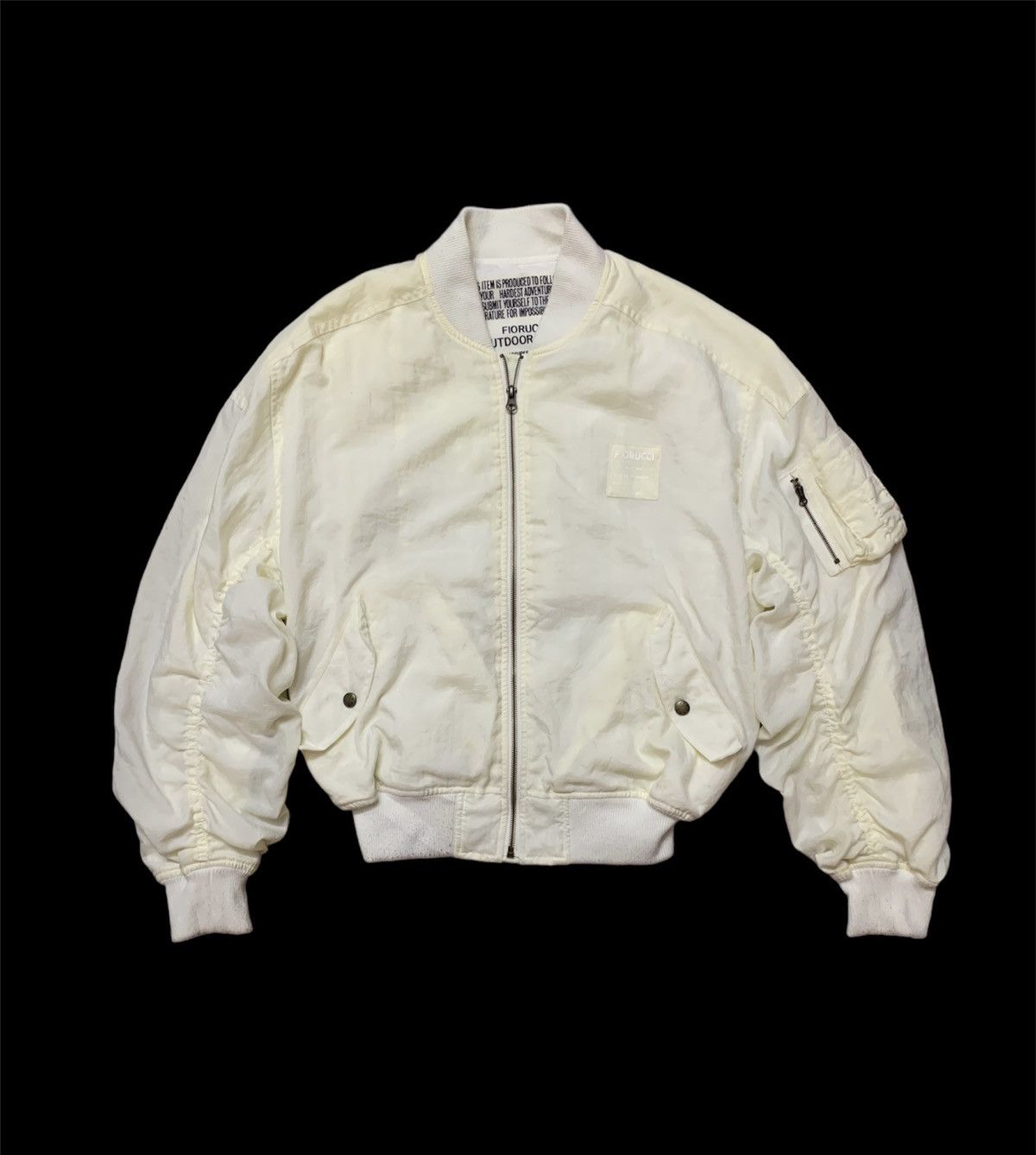 Fiorucci Vintage Fiorucci Flight MA-1 Bomber Jacket Size US M / EU 48-50 / 2 - 2 Thumbnail