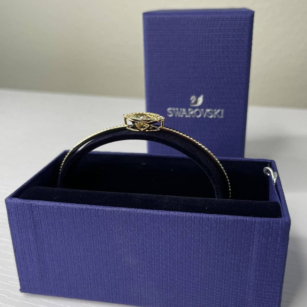 Swarovski Swarovski Sparkling Dance Bracelet Medium Gold Tone Size ONE SIZE - 3 Thumbnail