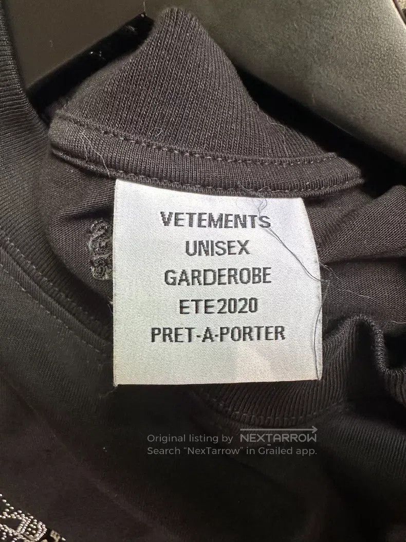 Vetements Vetements Logo rhinestone short sleeve Size US S / EU 44-46 / 1 - 4 Thumbnail