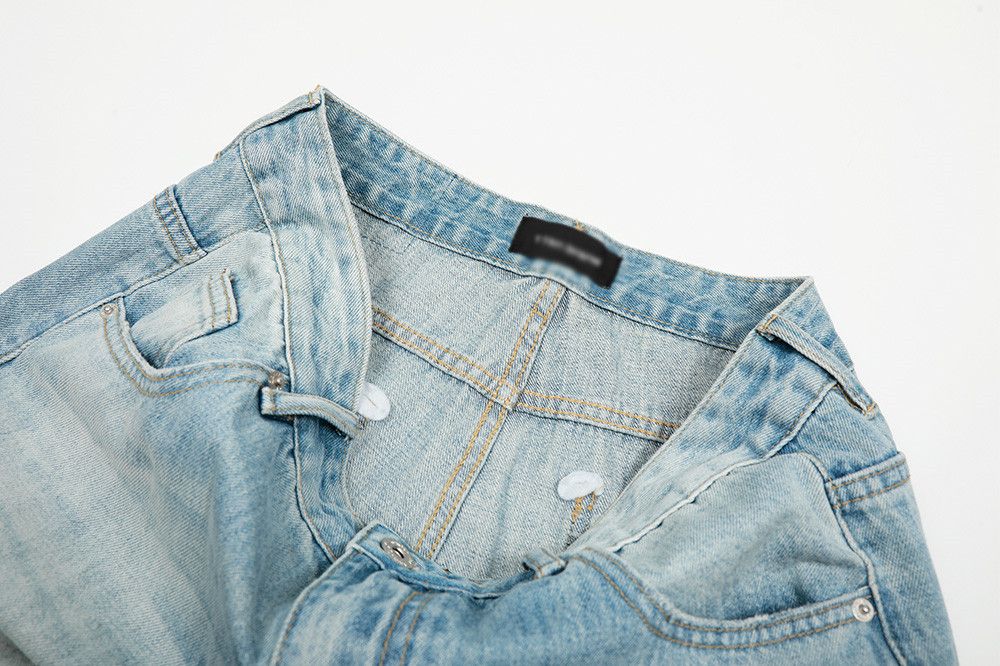 Japanese Brand × Jean Men's distressed punk ripped casual washed gradient jeans Size US 32 / EU 48 - 5 Thumbnail