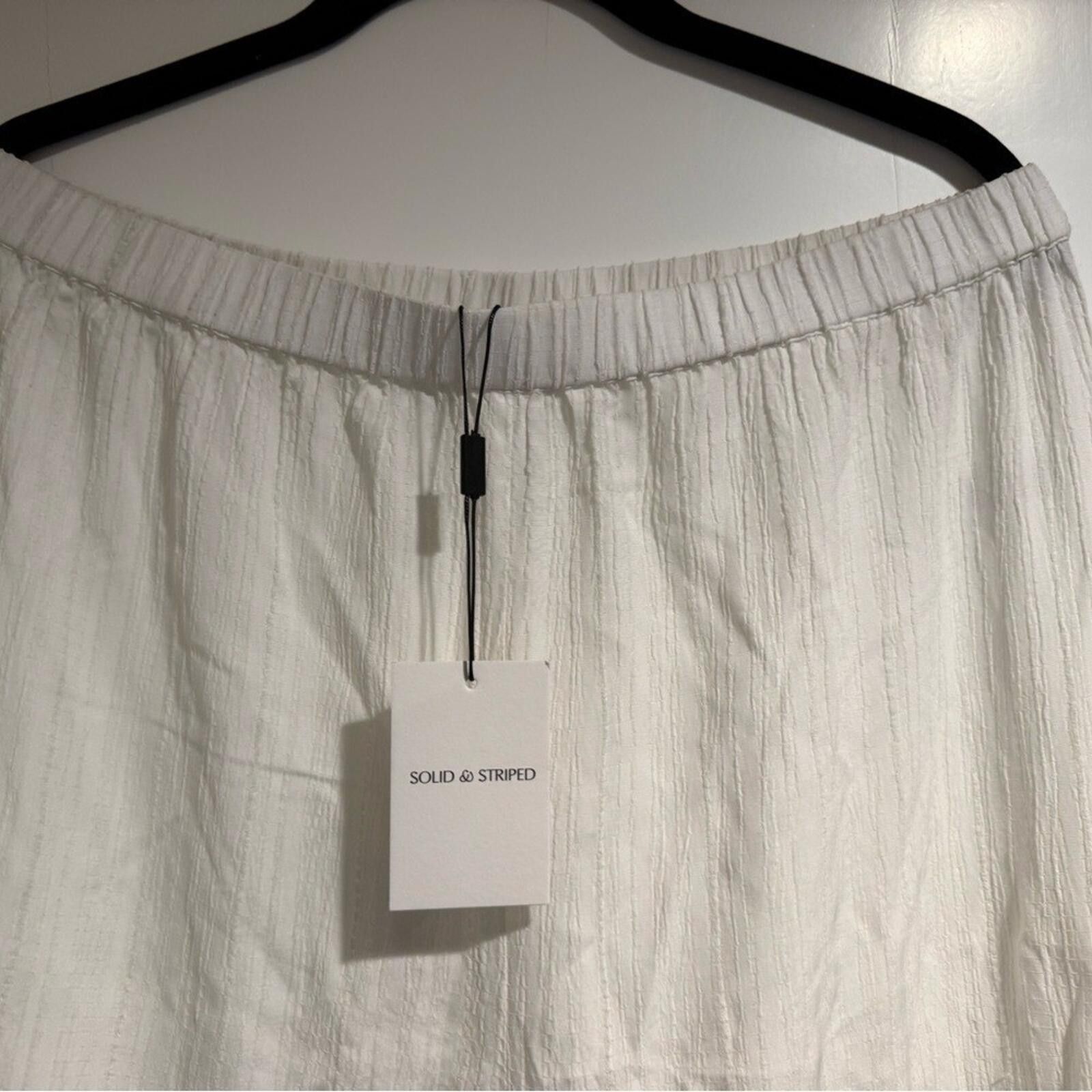 Solid and Striped NWOT SOLID & STRIPED White Wide Leg Pants Size 36" / US 14 / IT 50 - 8 Thumbnail