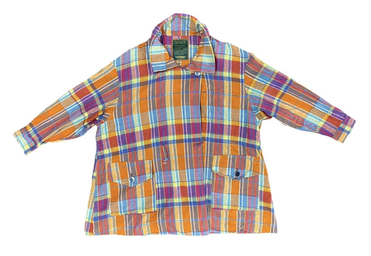 Japanese Brand Rare FIFTH STREET indies Madras Cardigan Size US XXL / EU 58 / 5 - 2 Thumbnail