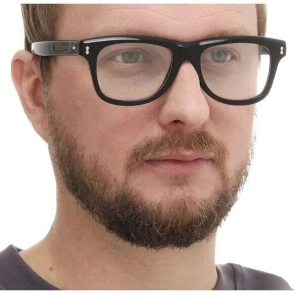 Gucci NEW GUCCI EYEGLASSES BLACK UNISEX EYEWEAR GUCCI GG1526O 005 Size ONE SIZE - 2 Thumbnail