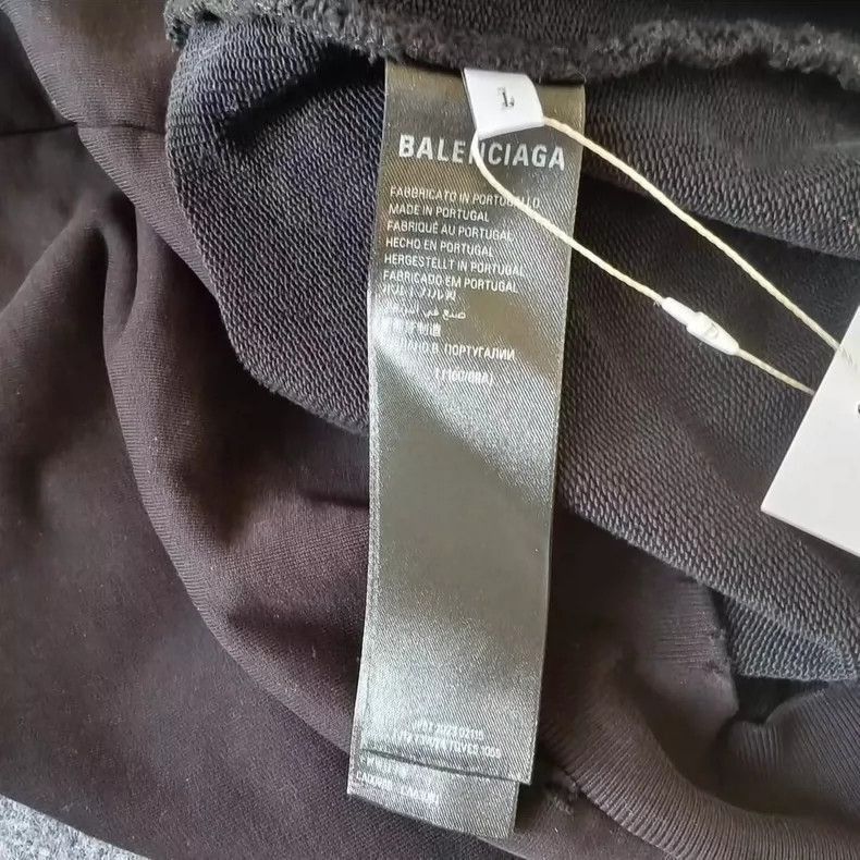 Balenciaga Balenciaga Black Hooded Long Sleeve Sweat Size US L / EU 52-54 / 3 - 4 Thumbnail