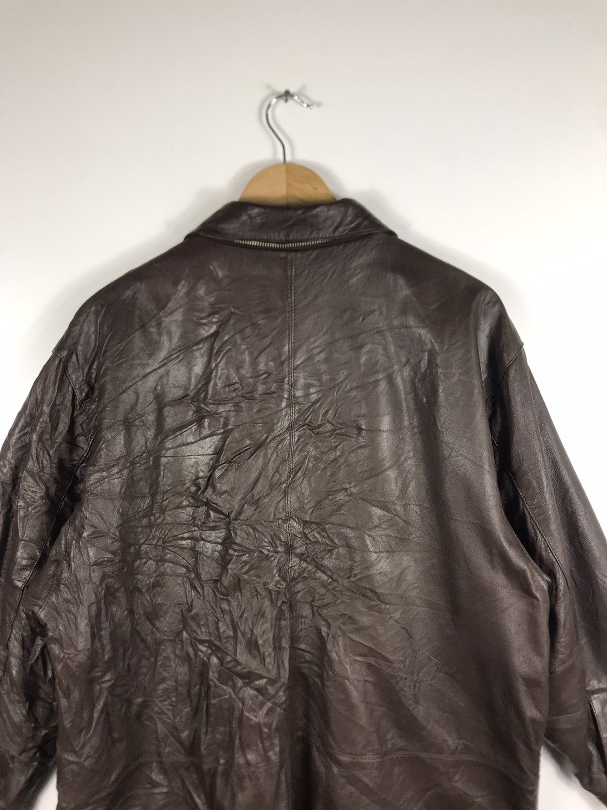 Lancel × Vintage ⚡️Vintage Lancel Paris Zipper Dark Brown Leather Jacket Size US M / EU 48-50 / 2 - 16 Thumbnail