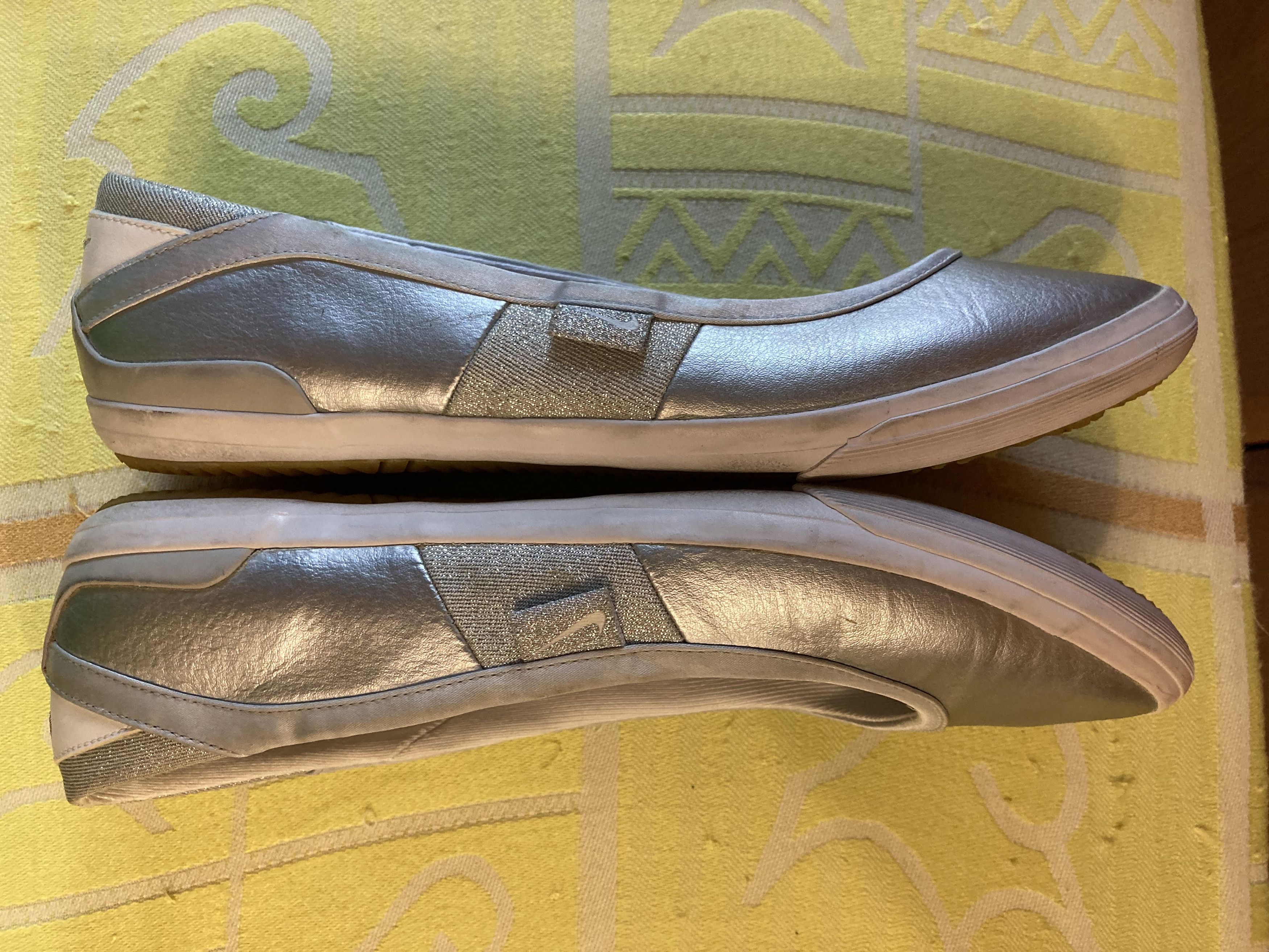 Nike × Vintage Nike Vintage Silver Ballet Flats Y2K Size US 8.5 / IT 38.5 - 6 Thumbnail